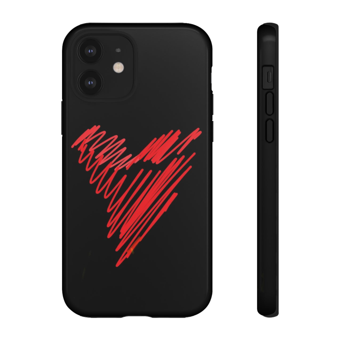 Scribble Heart- Tough Cases- 46 Phone Styles