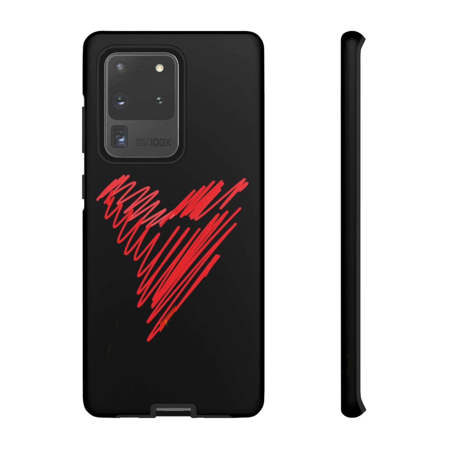 Scribble Heart- Tough Cases- 46 Phone Styles