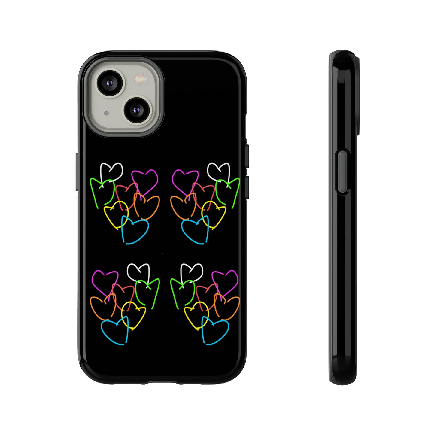 Colorful Hearts- Tough Cases- 46 Phone Styles