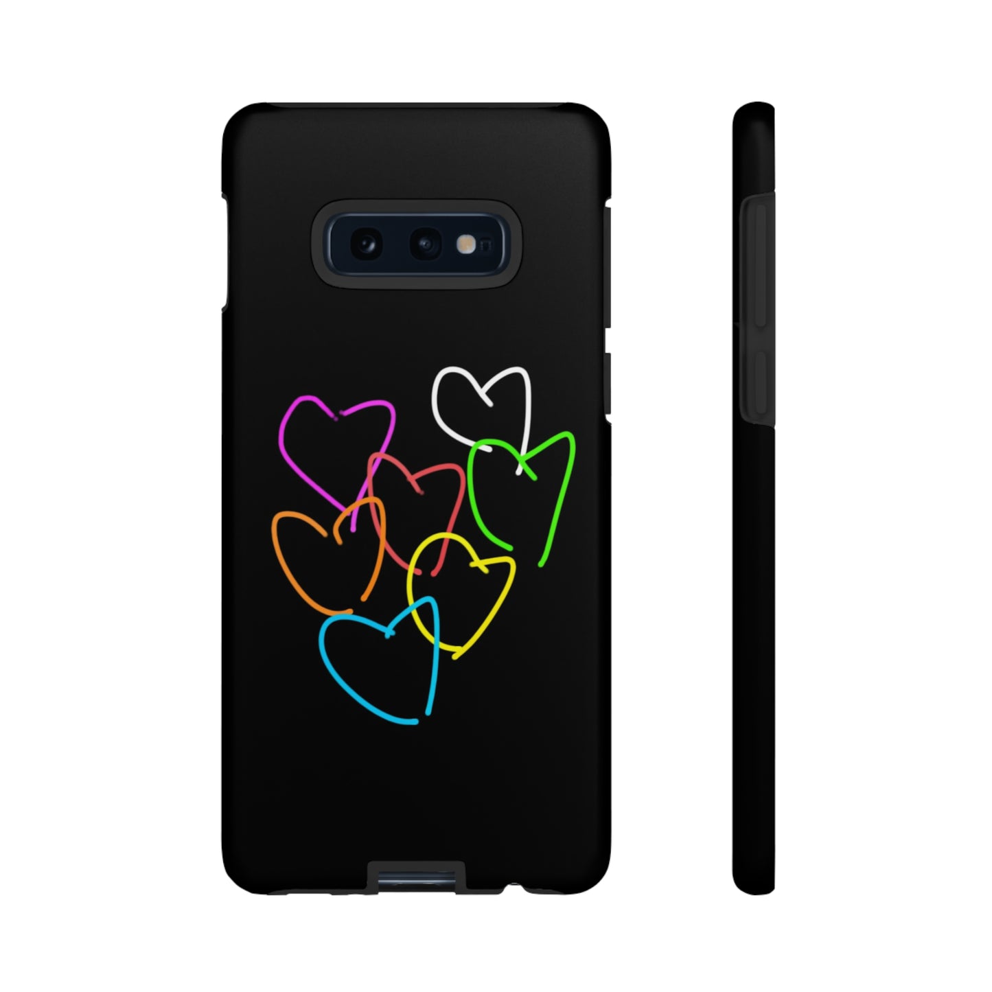 Colorful Hearts-Tough Cases- Large Hearts-- 46 Phone Styles