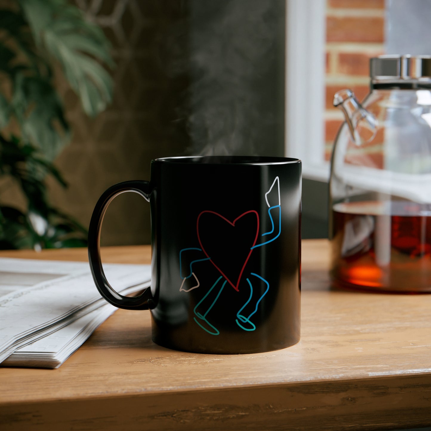 You Make My Heart Dance/Million Hearts- 11oz Black Mug