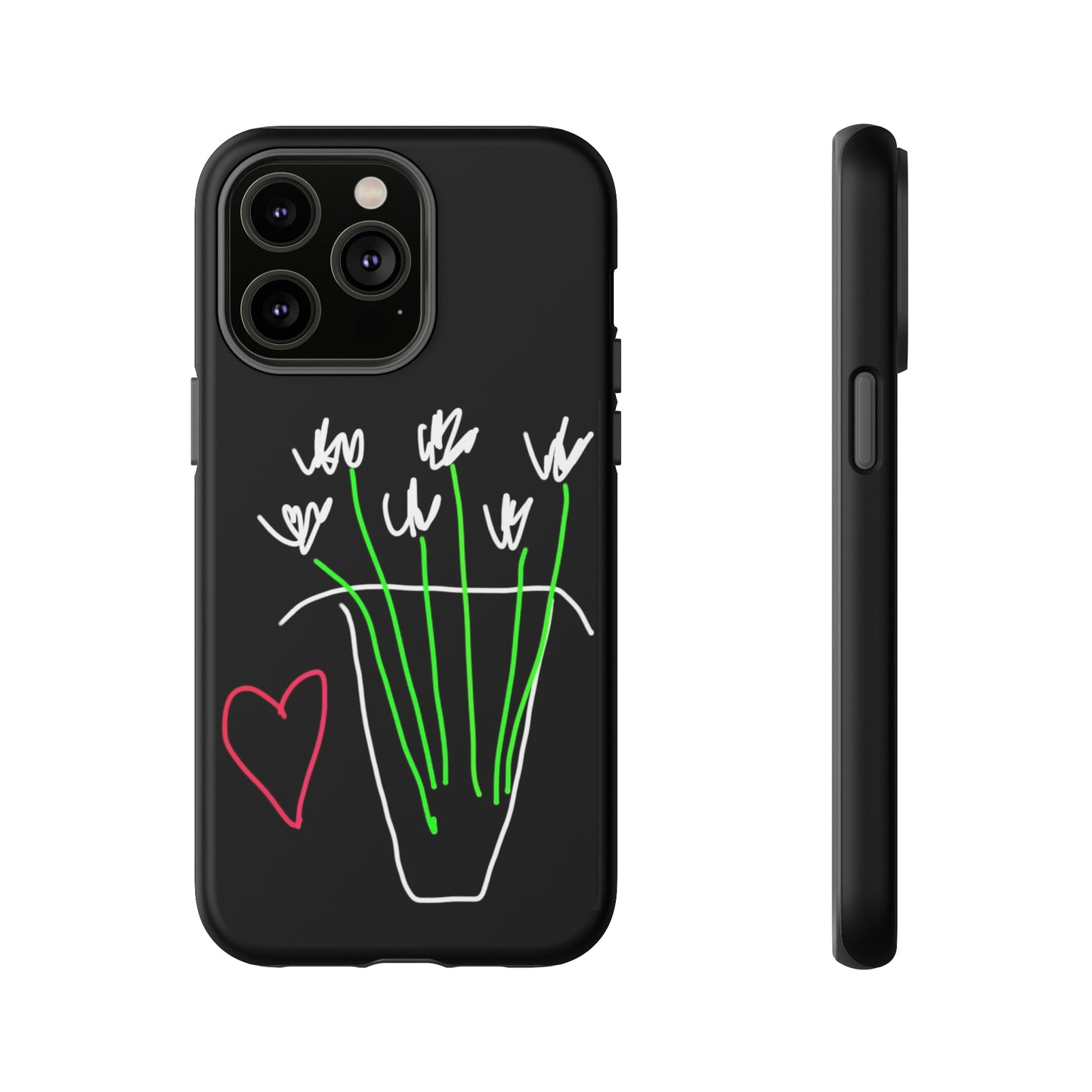 Vase, White Flowers- Tough Cases- 46 Phone Styles