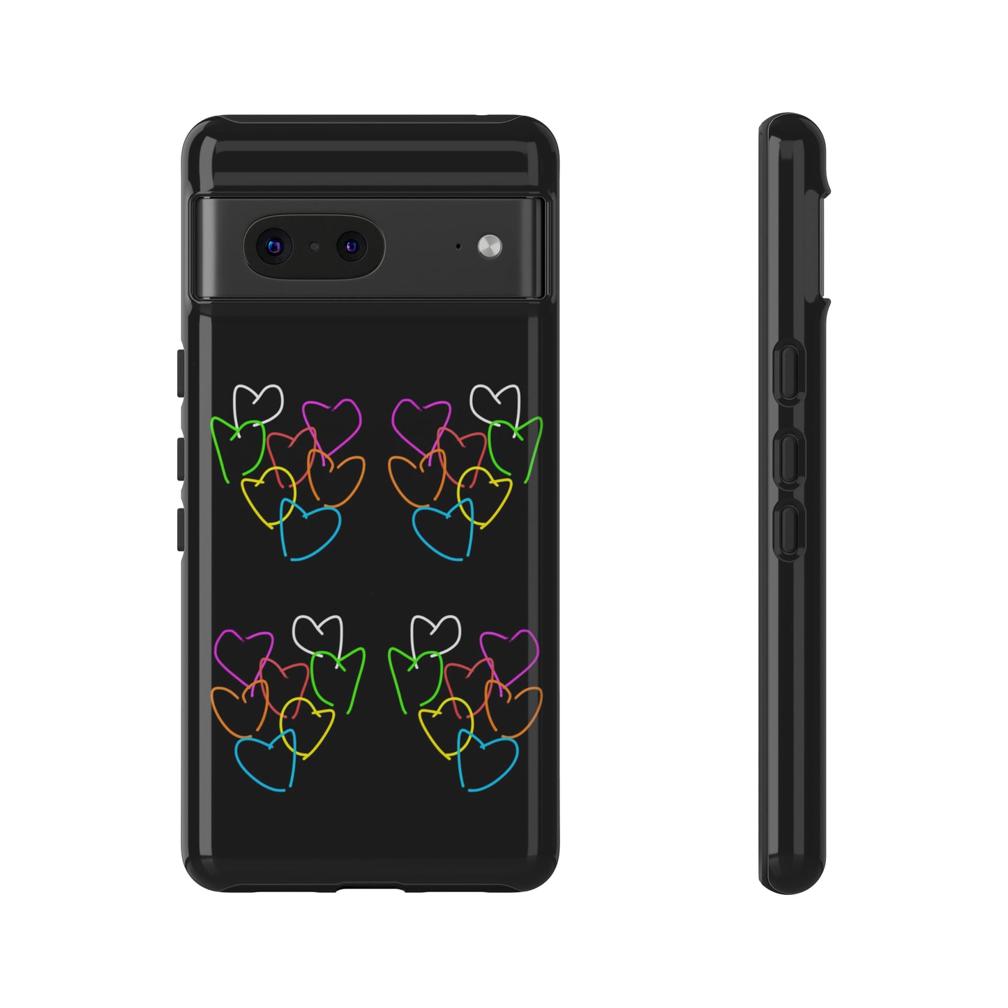 Colorful Hearts- Tough Cases- 46 Phone Styles