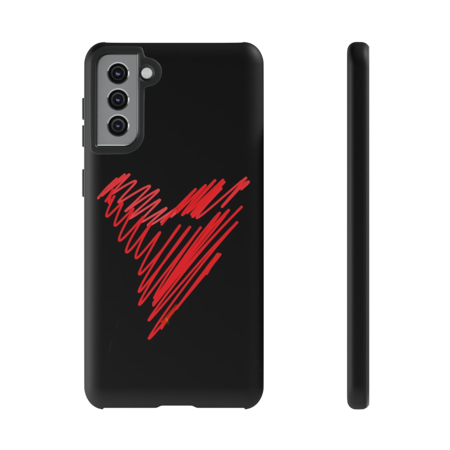 Scribble Heart- Tough Cases- 46 Phone Styles