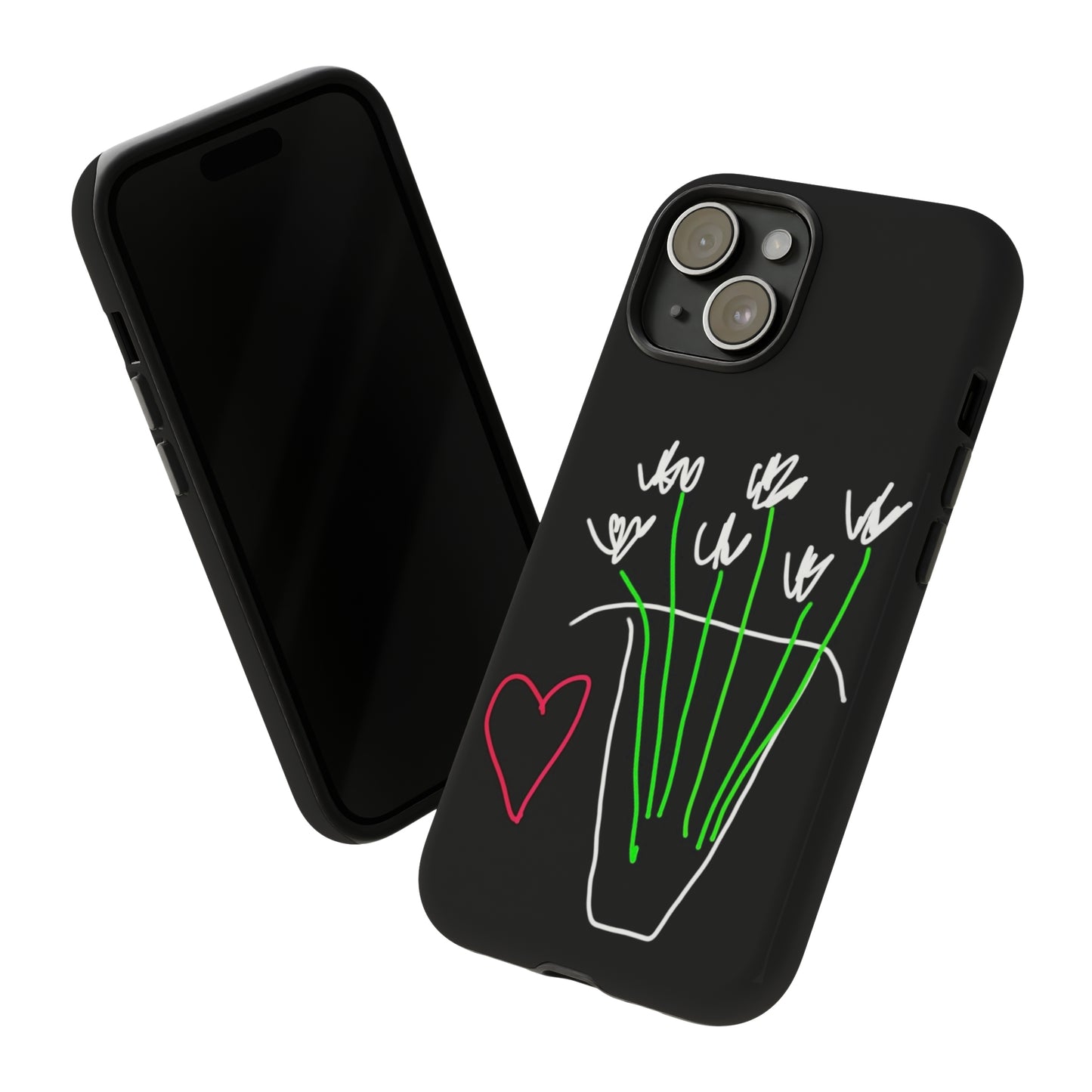 Vase, White Flowers- Tough Cases- 46 Phone Styles