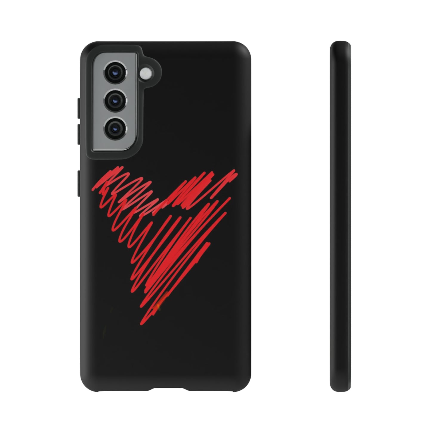 Scribble Heart- Tough Cases- 46 Phone Styles