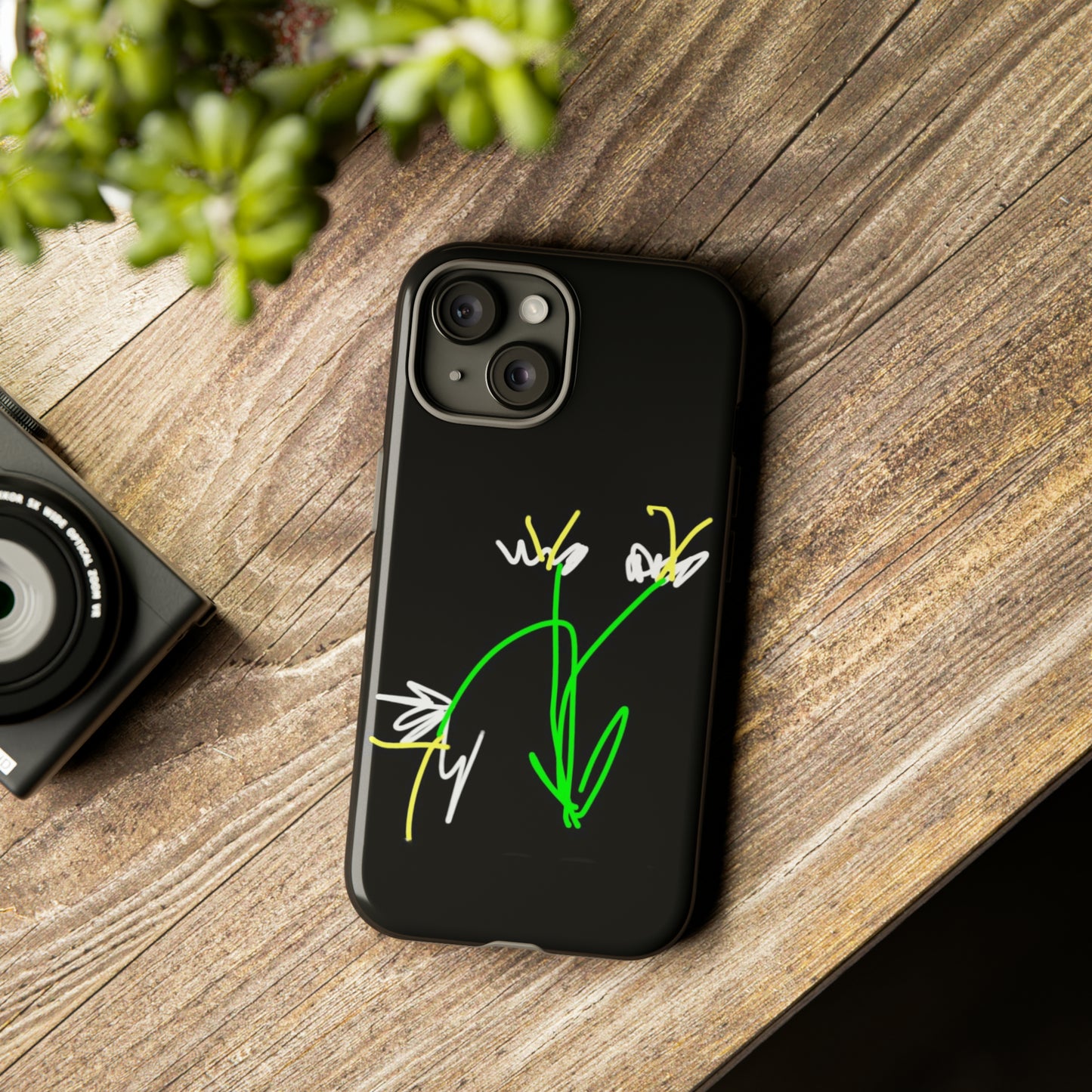 3 White Flowers- Tough Cases- 46 Phone Styles