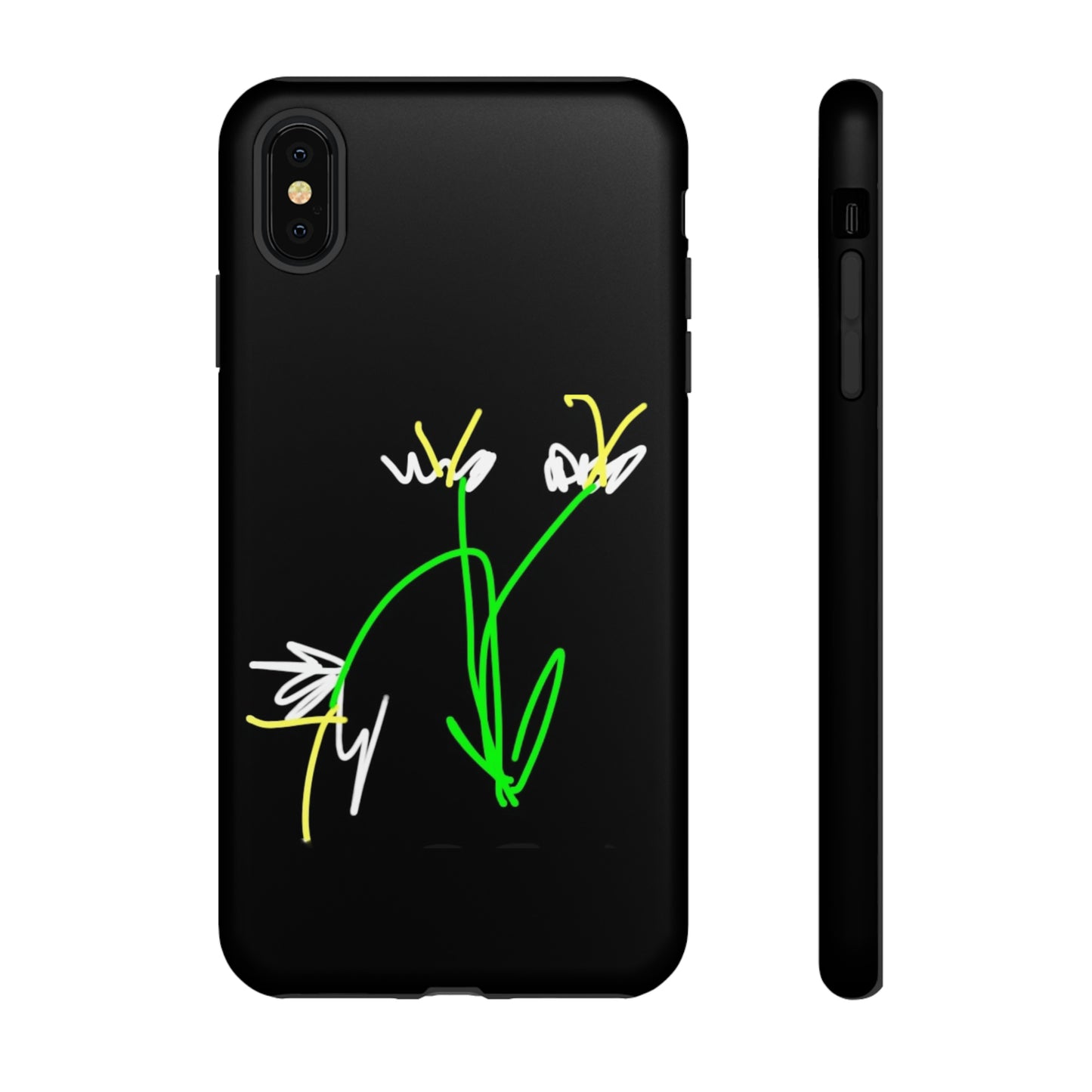 3 White Flowers- Tough Cases- 46 Phone Styles