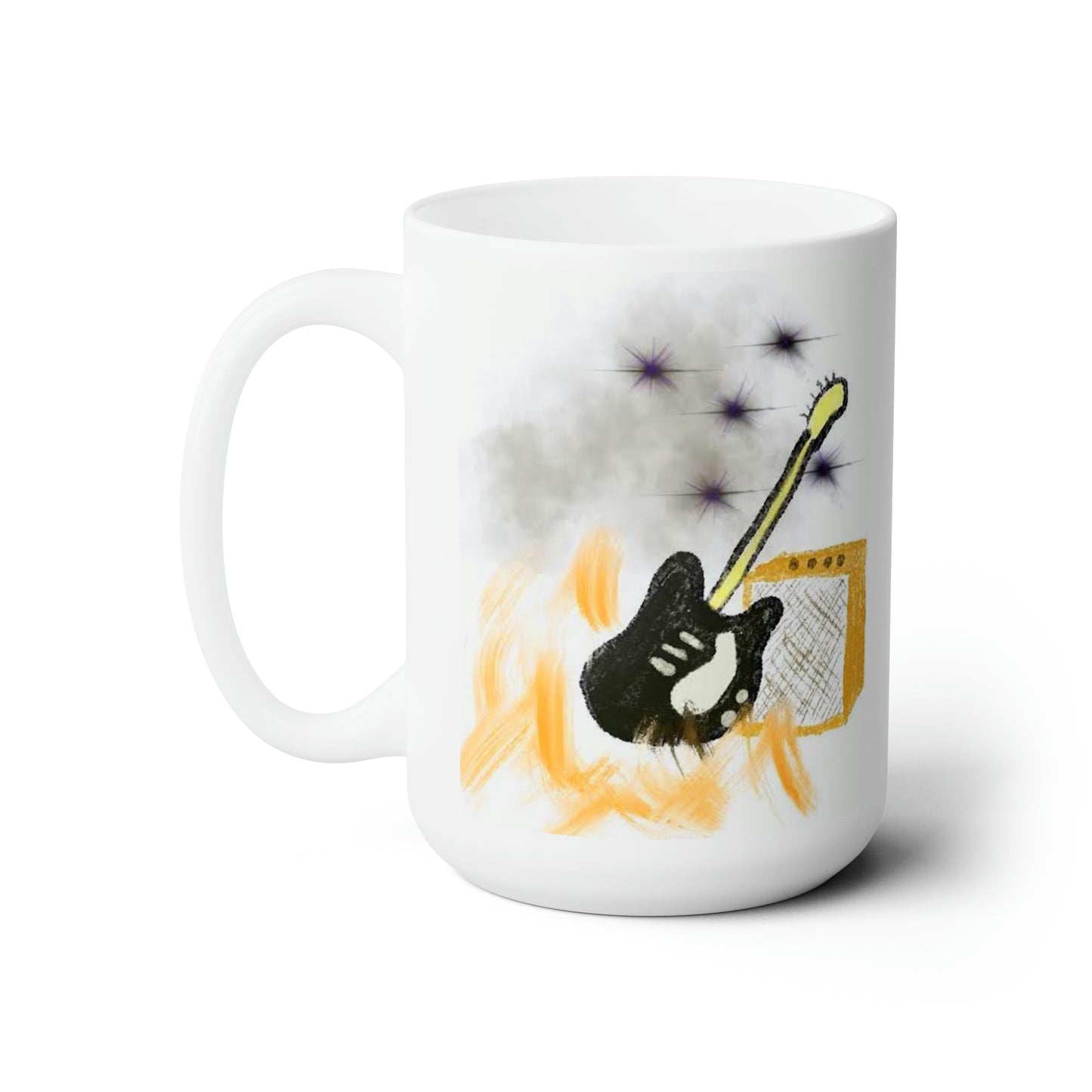 Music Guitar- Mug 15oz- White