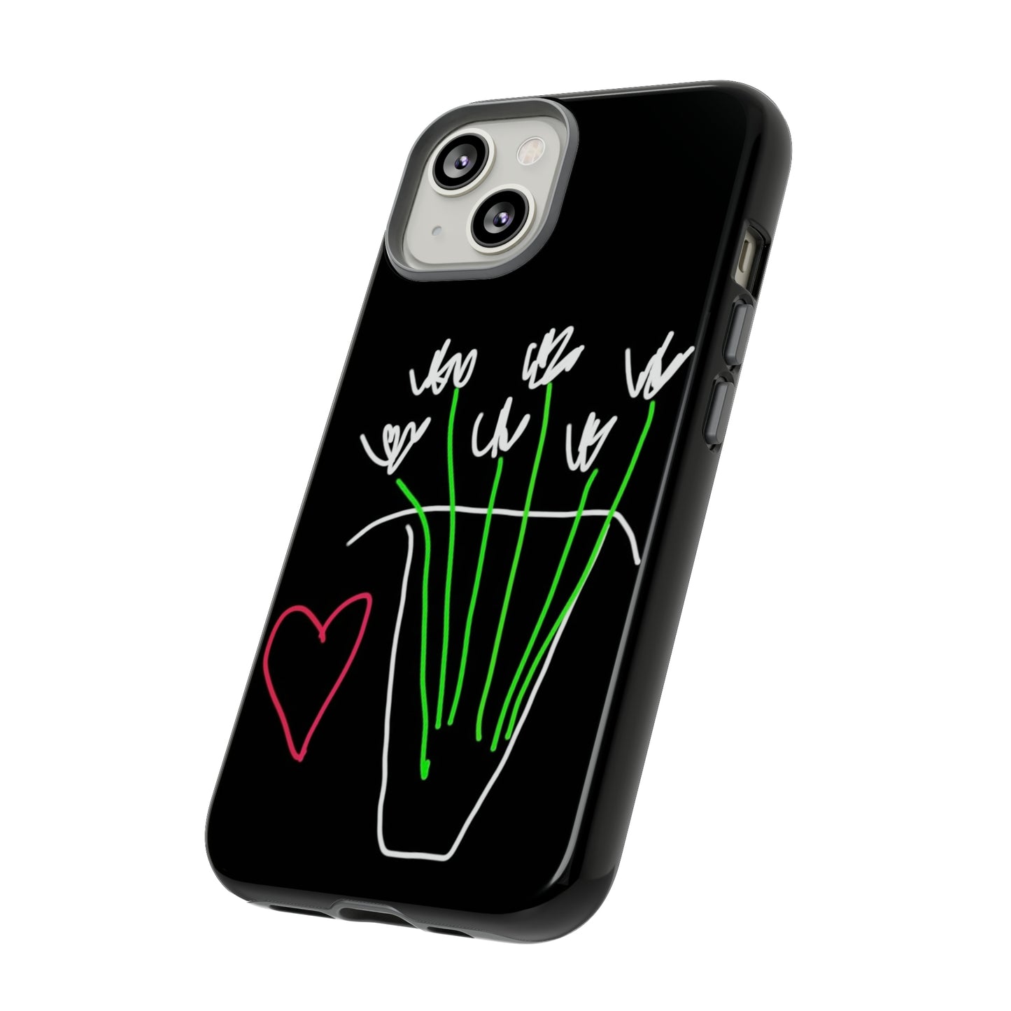 Vase, White Flowers- Tough Cases- 46 Phone Styles