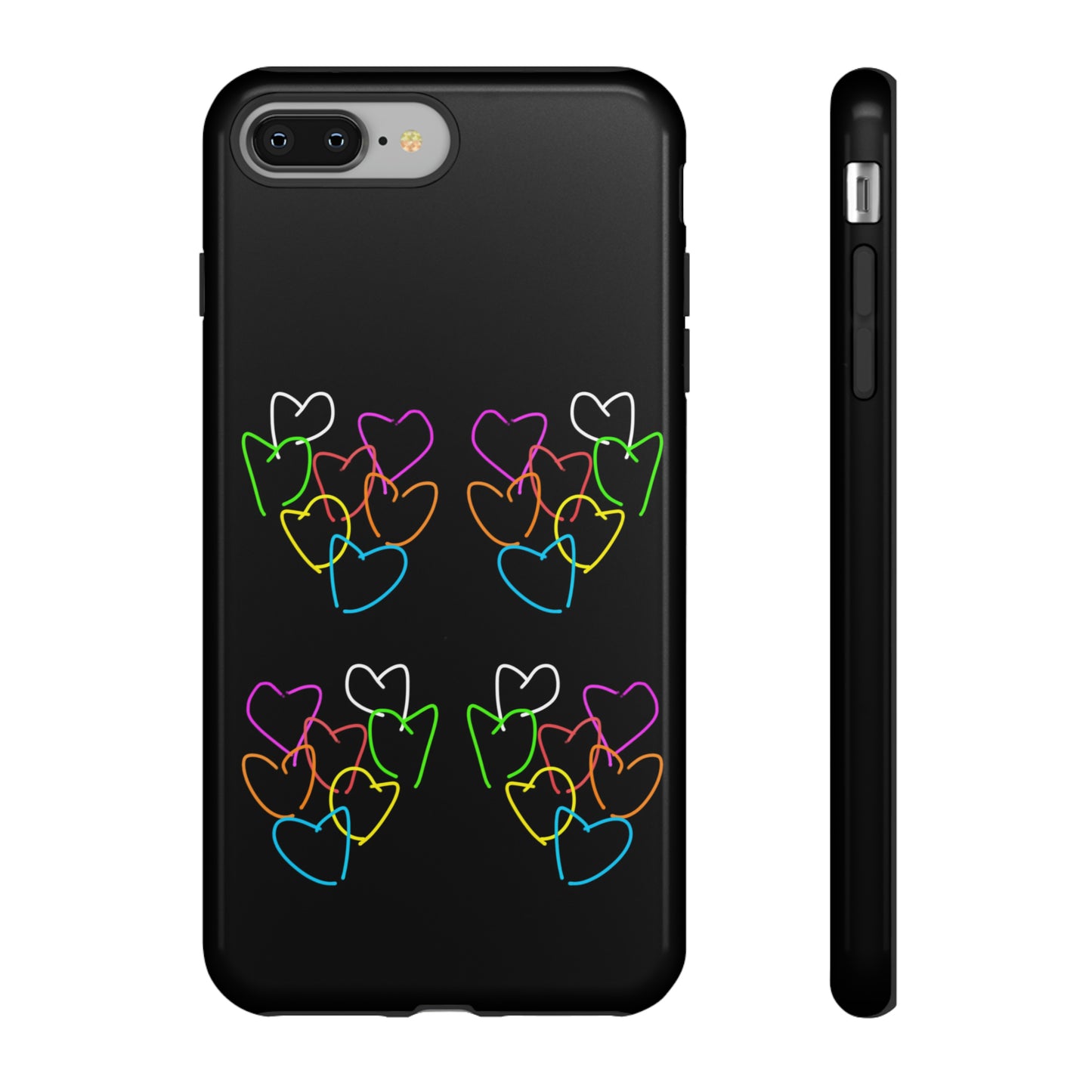 Colorful Hearts- Tough Cases- 46 Phone Styles