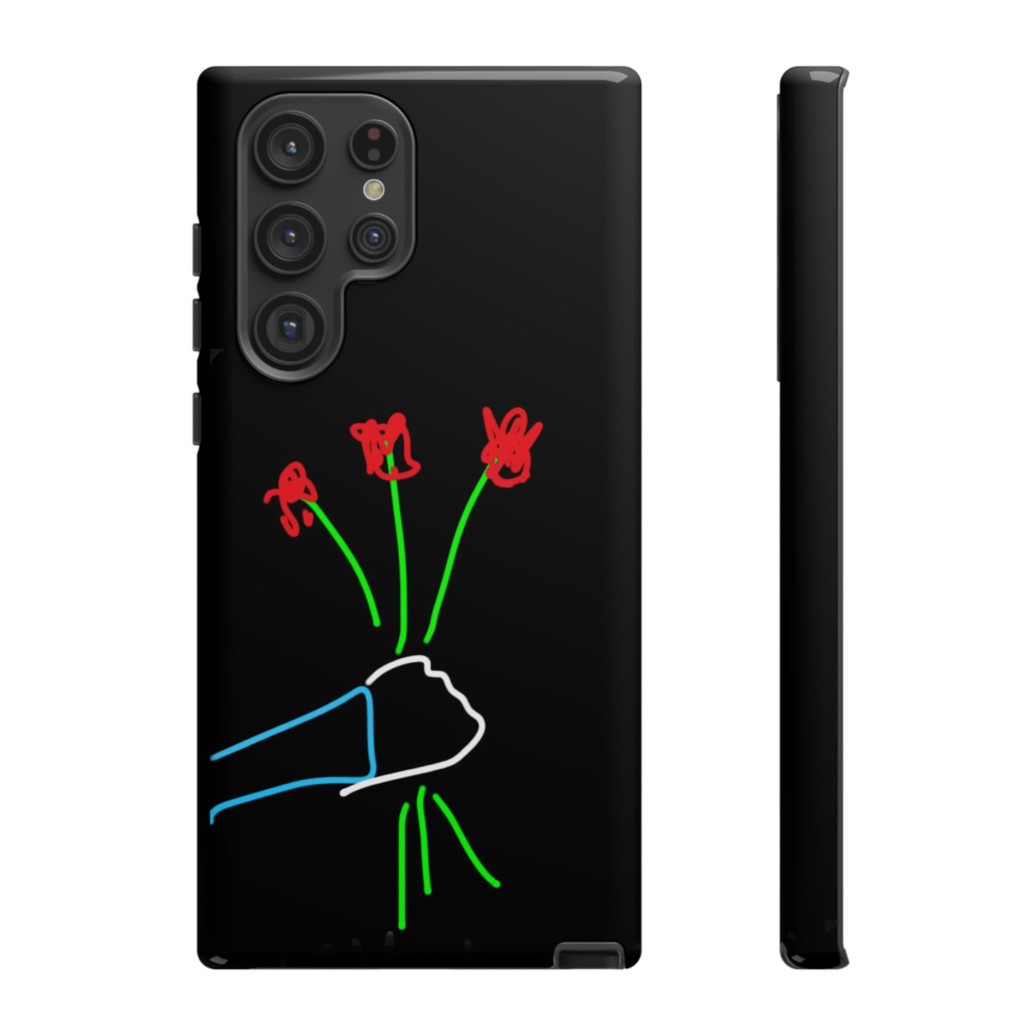 3 Red Flowers- Tough Cases- 46 Phone Styles