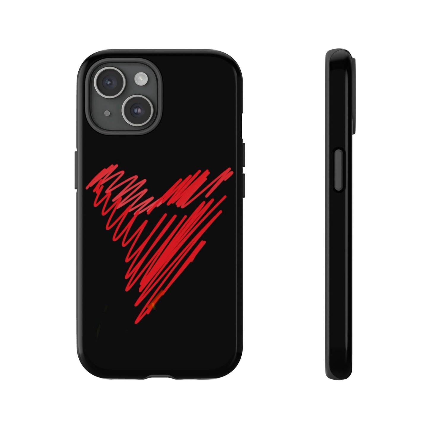 Scribble Heart- Tough Cases- 46 Phone Styles