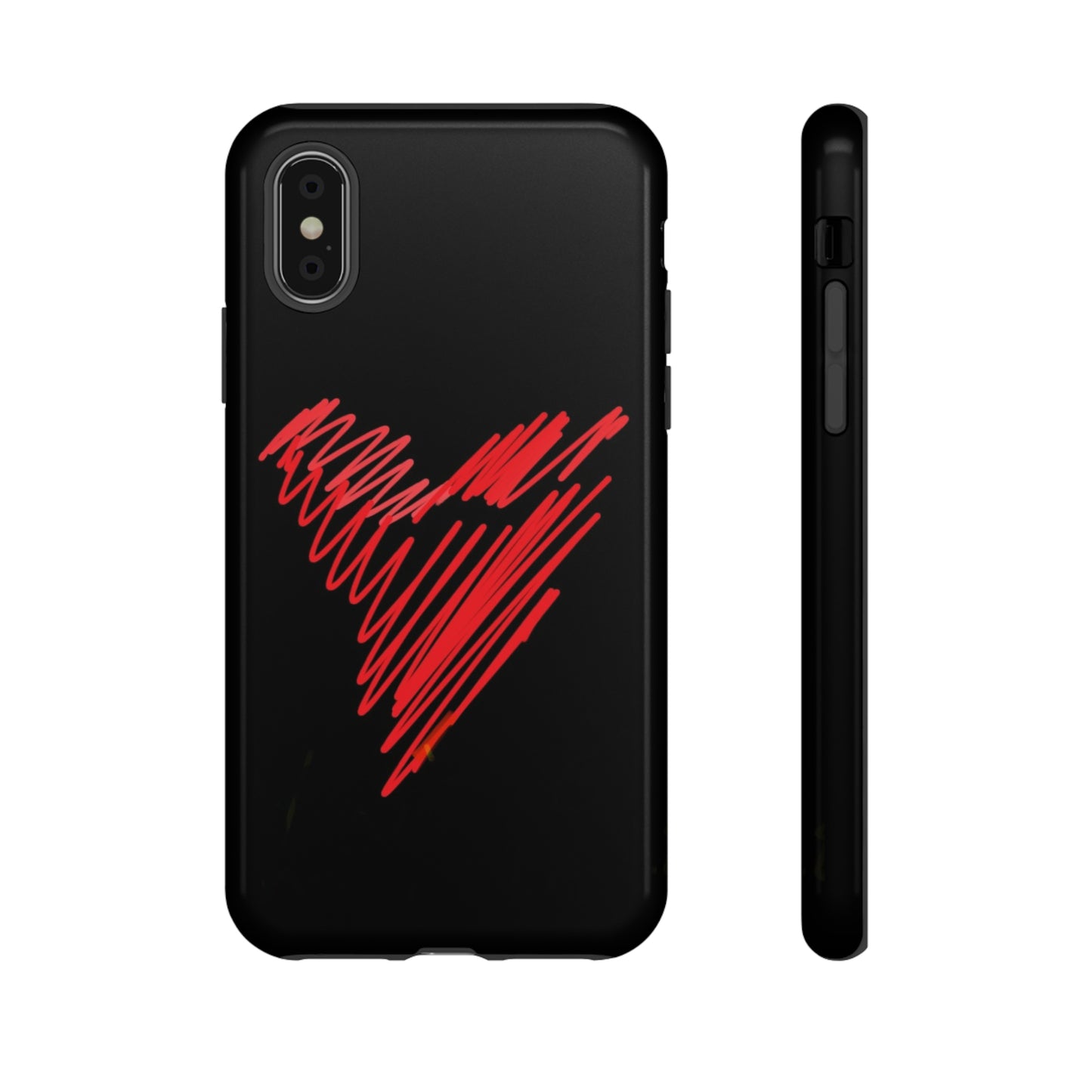 Scribble Heart- Tough Cases- 46 Phone Styles