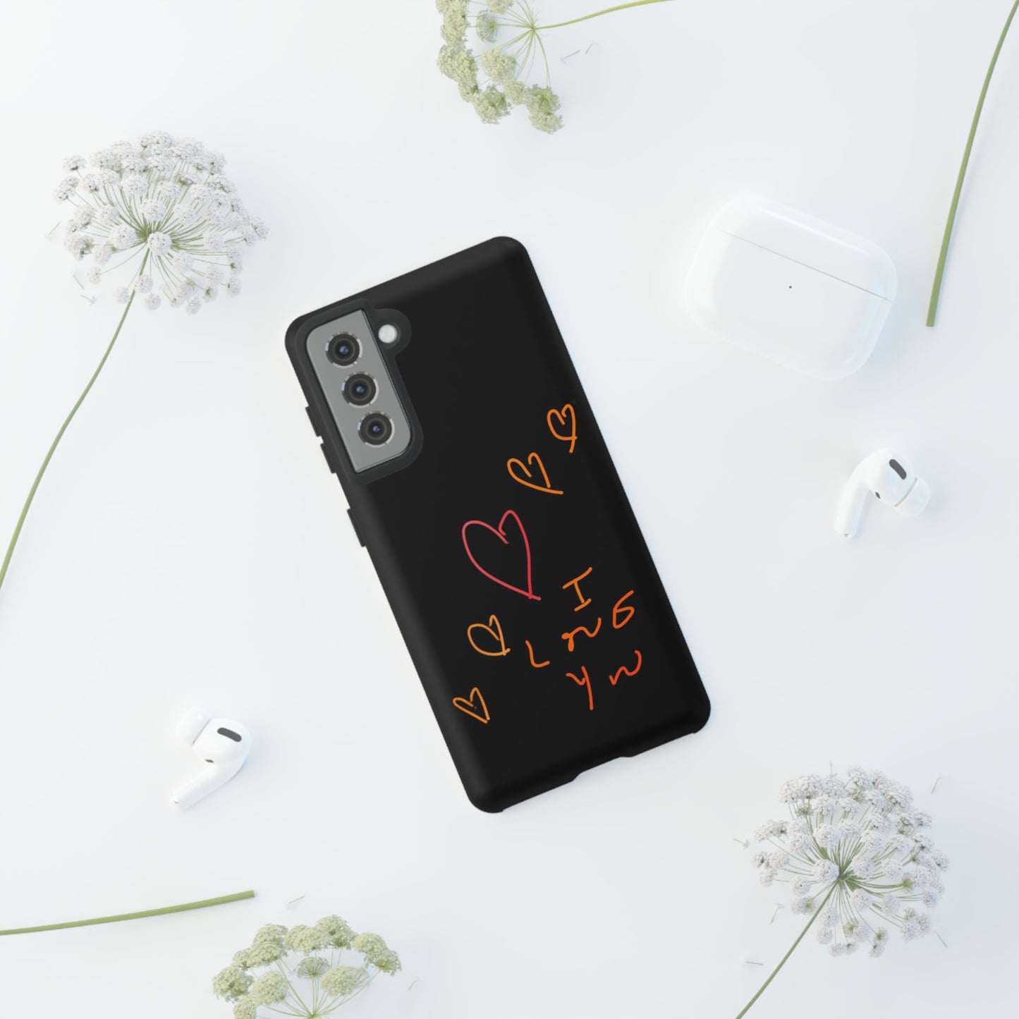 5 Hearts/I love You- Tough Cases- 46 Phone Styles