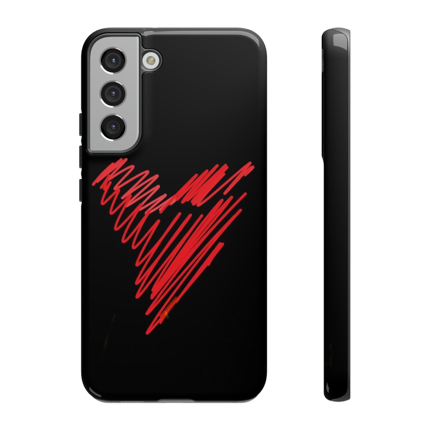 Scribble Heart- Tough Cases- 46 Phone Styles