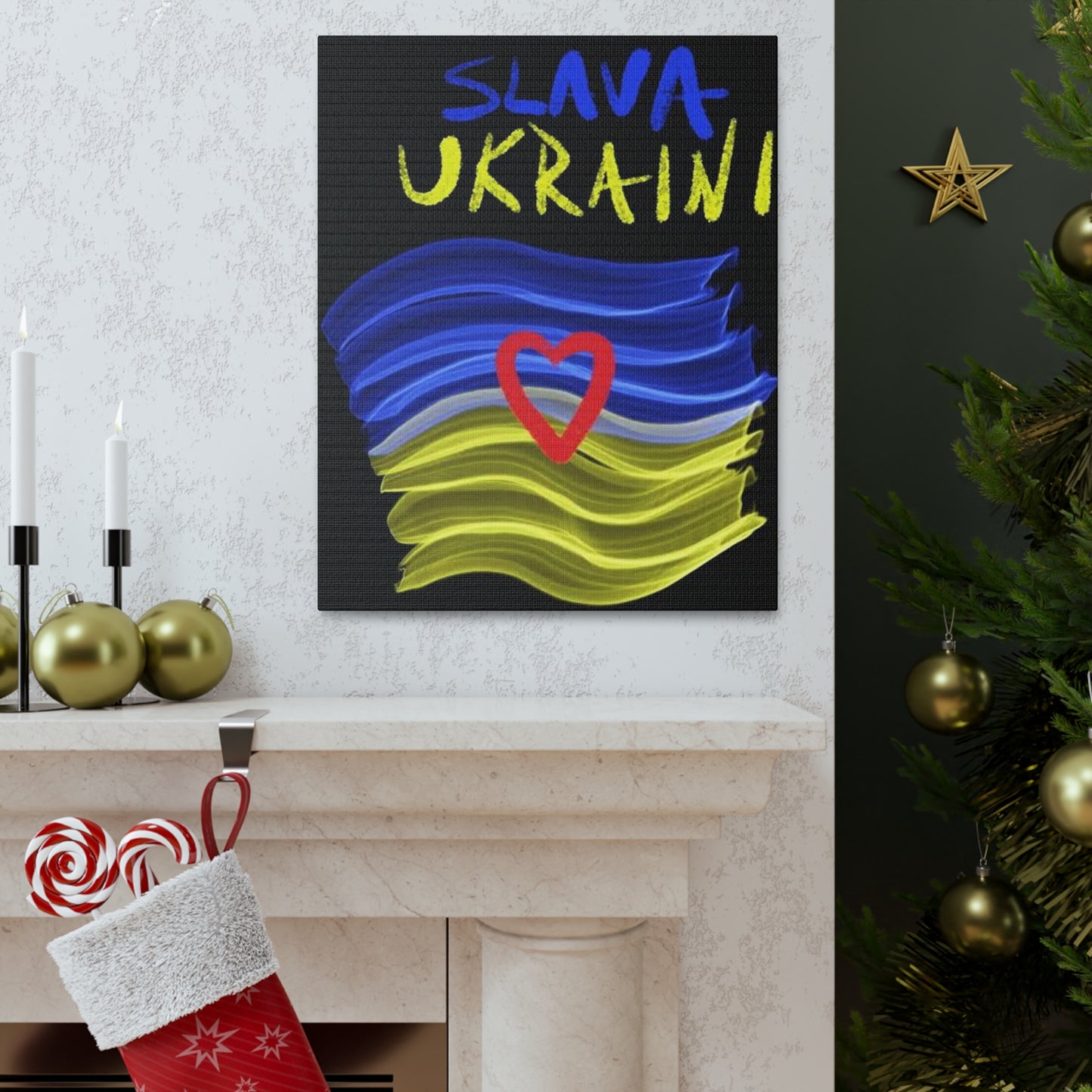 Charity Ukraine- Canvas Gallery Wraps- Slava Ukraini