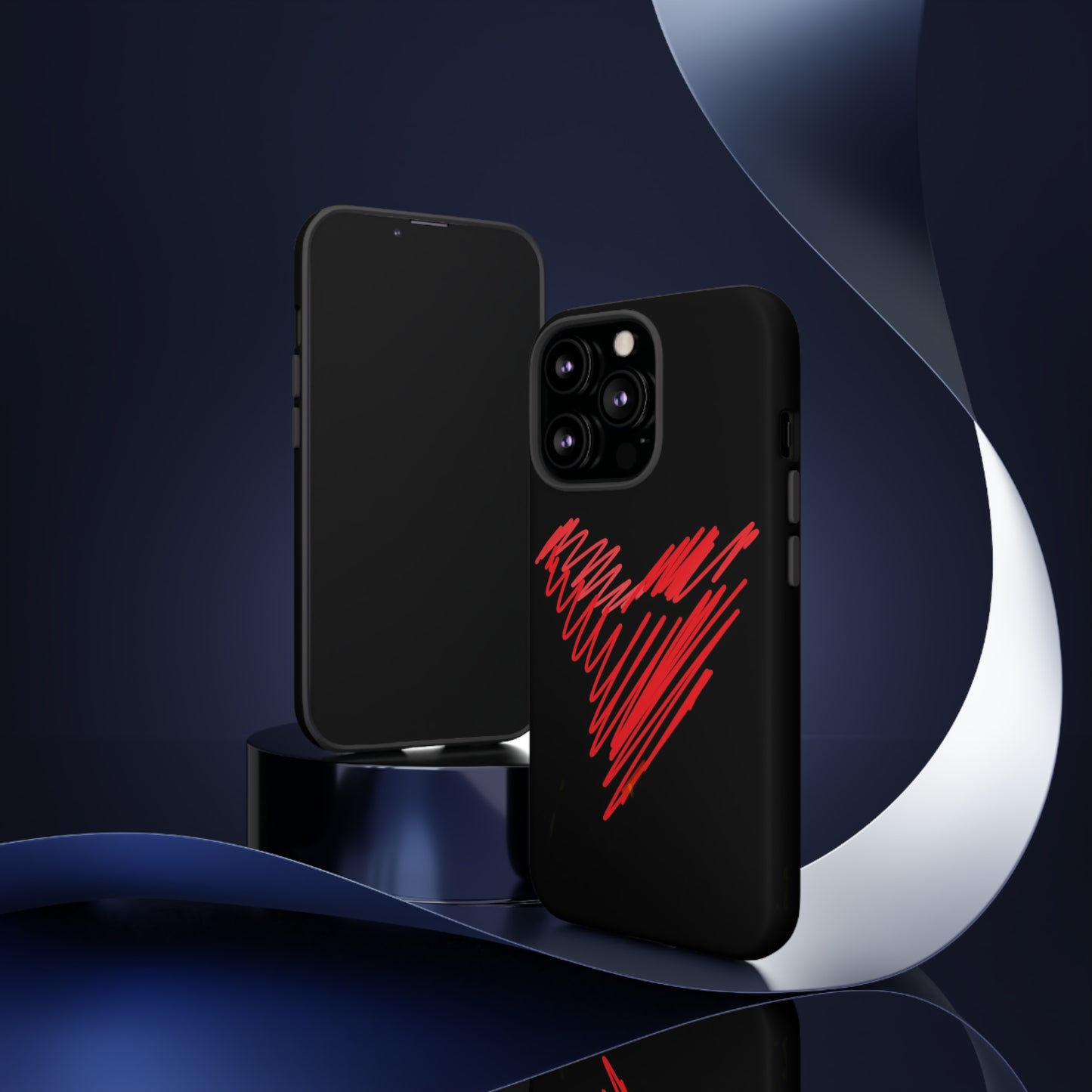 Scribble Heart- Tough Cases- 46 Phone Styles