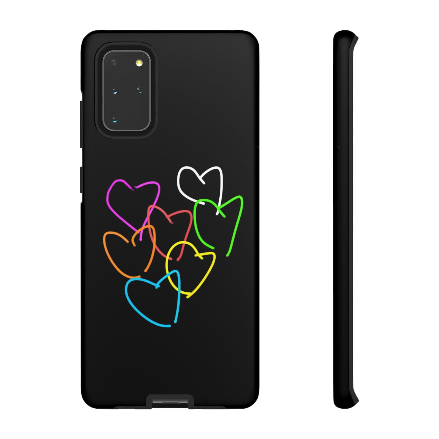 Colorful Hearts-Tough Cases- Large Hearts-- 46 Phone Styles