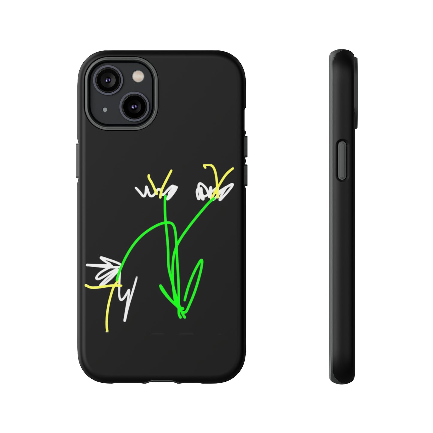 3 White Flowers- Tough Cases- 46 Phone Styles