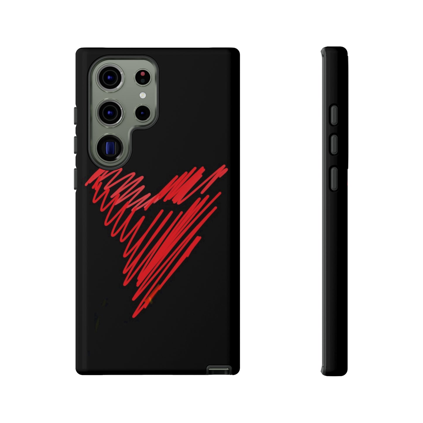 Scribble Heart- Tough Cases- 46 Phone Styles