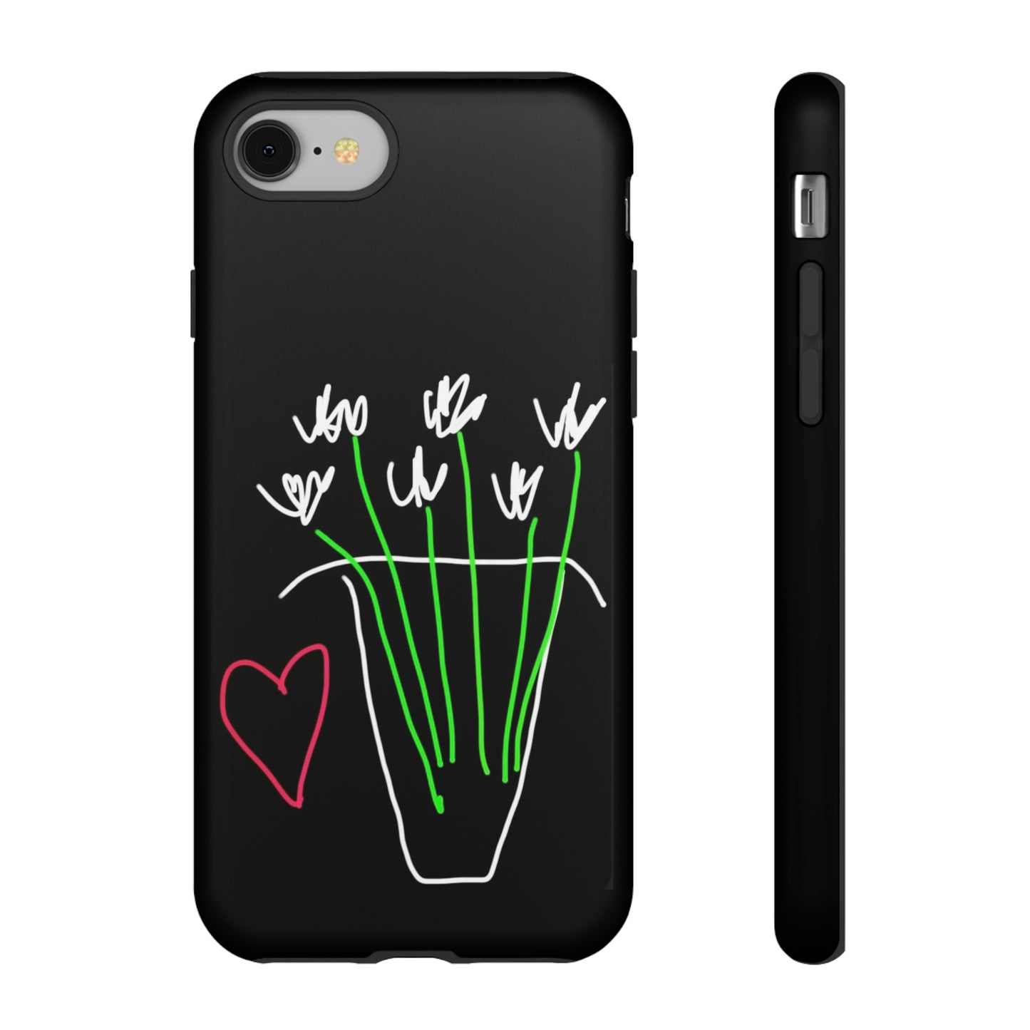 Vase, White Flowers- Tough Cases- 46 Phone Styles