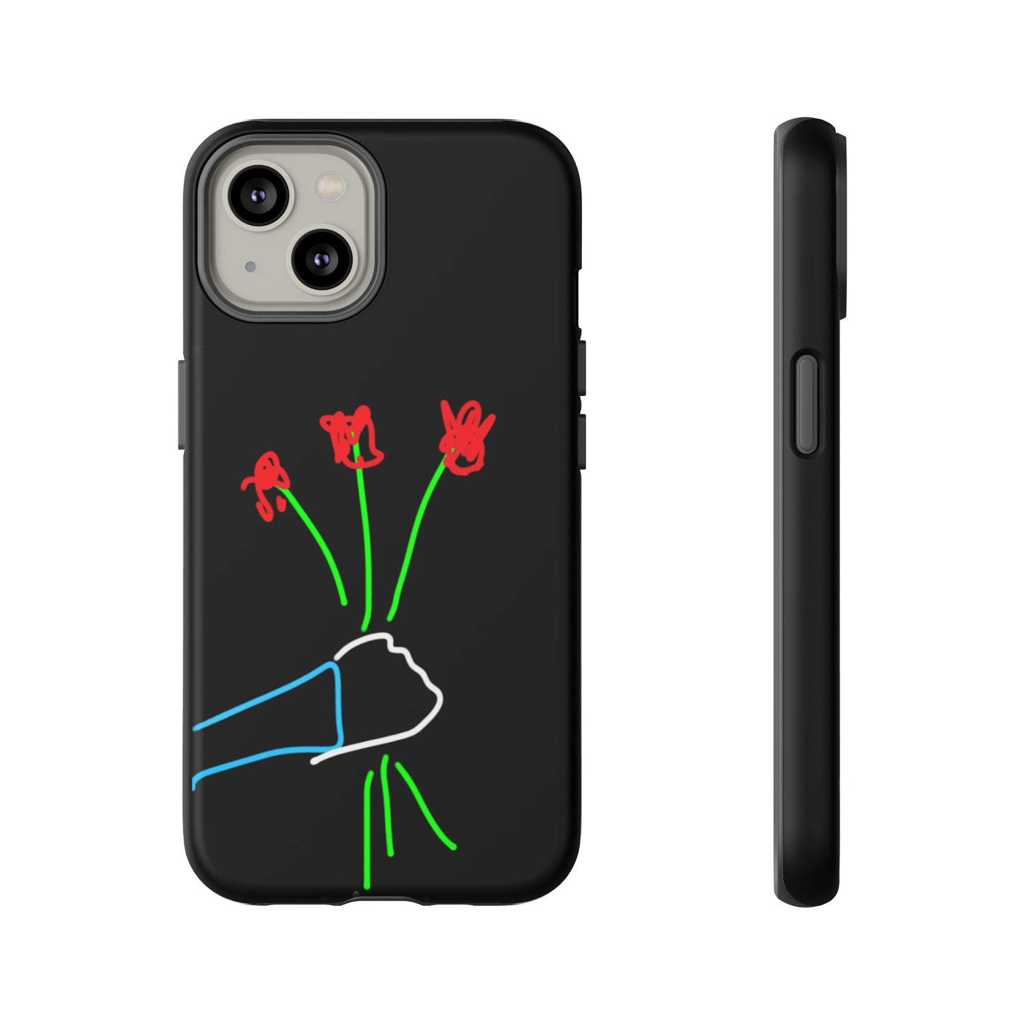 3 Red Flowers- Tough Cases- 46 Phone Styles