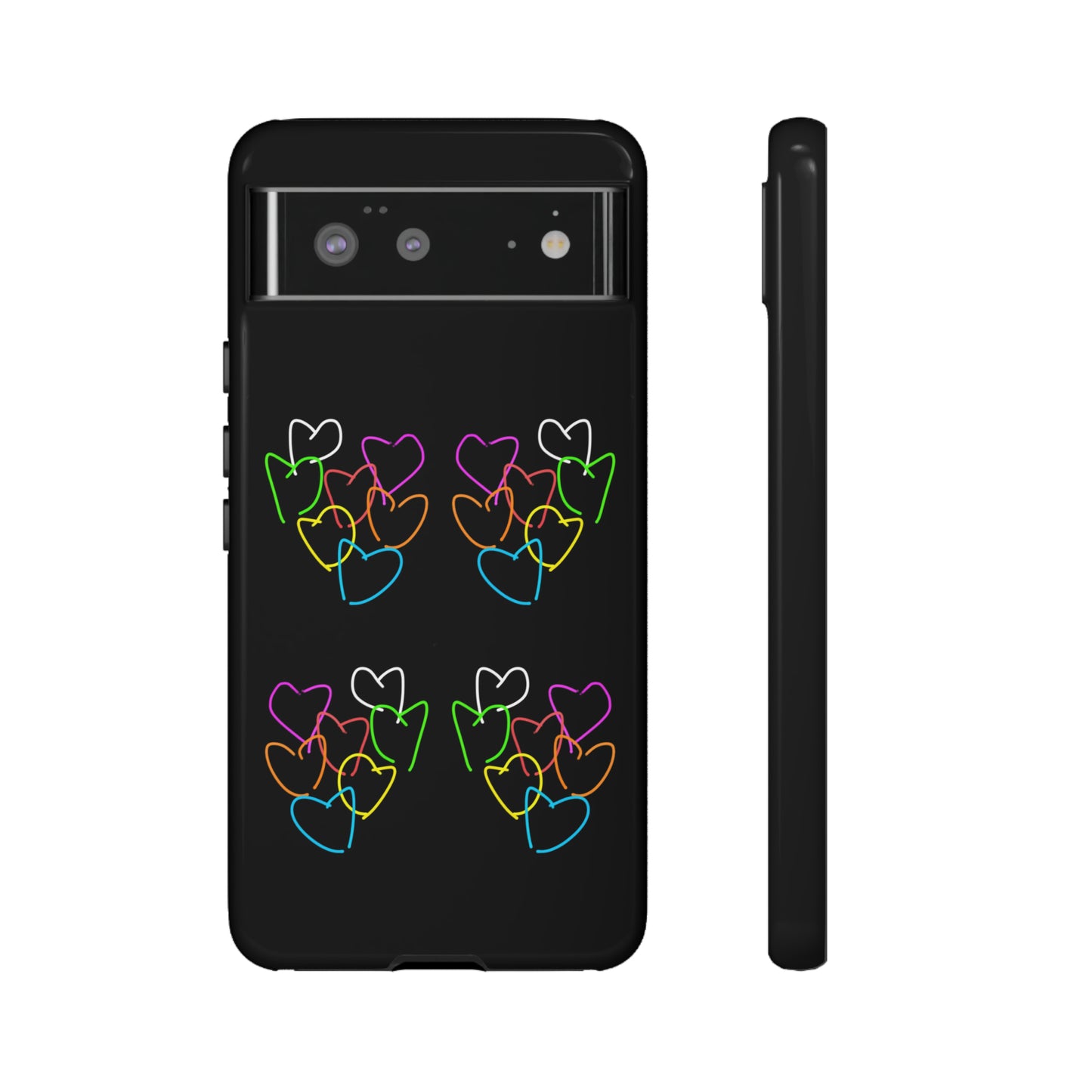 Colorful Hearts- Tough Cases- 46 Phone Styles