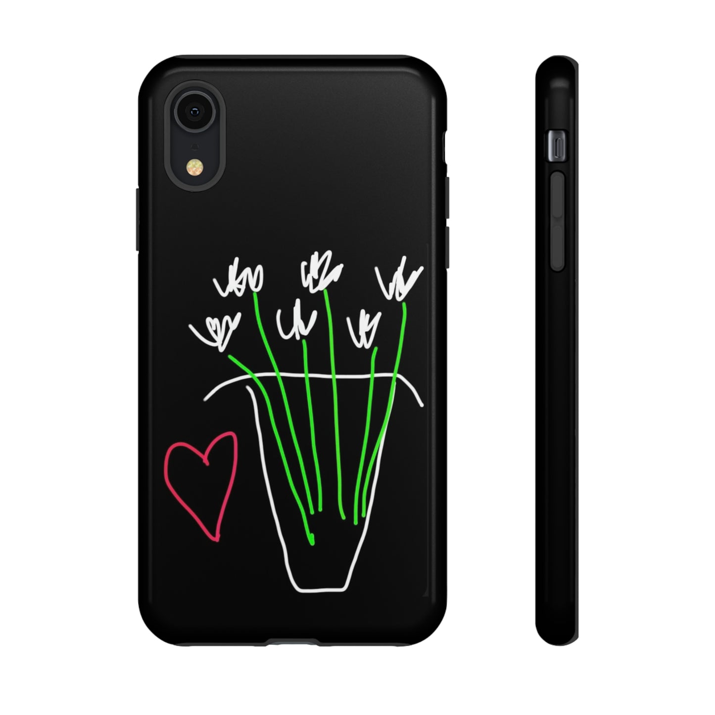 Vase, White Flowers- Tough Cases- 46 Phone Styles