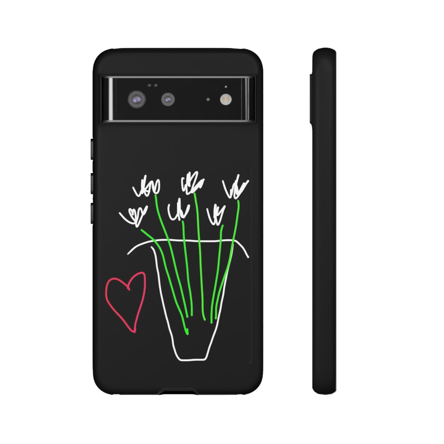 Vase, White Flowers- Tough Cases- 46 Phone Styles