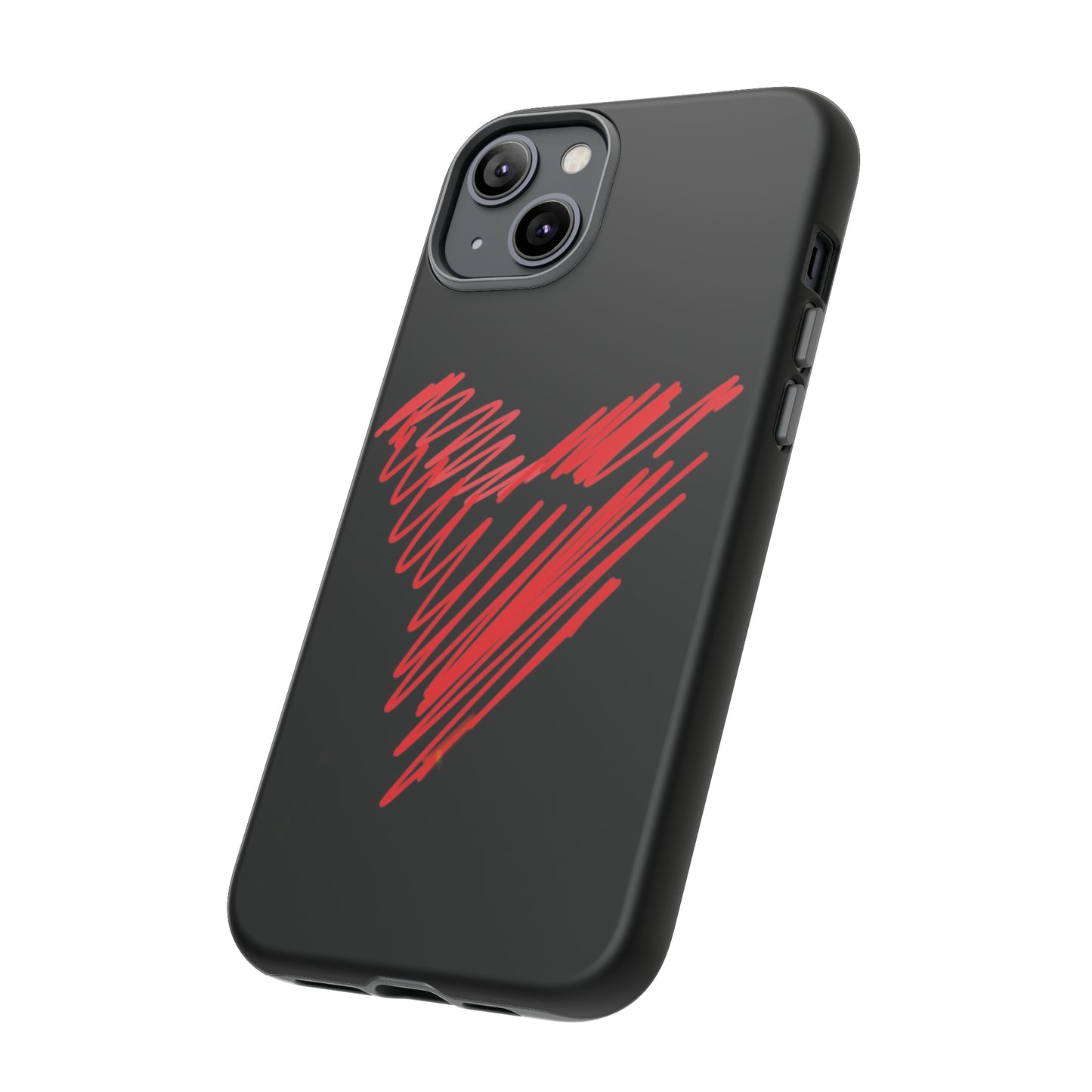 Scribble Heart- Tough Cases- 46 Phone Styles