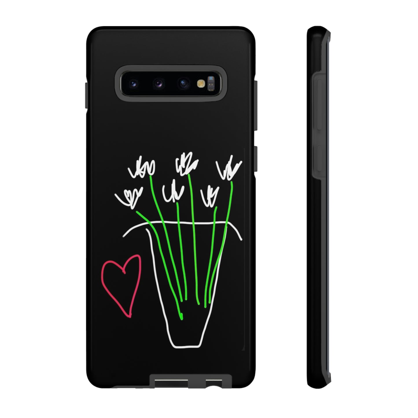 Vase, White Flowers- Tough Cases- 46 Phone Styles