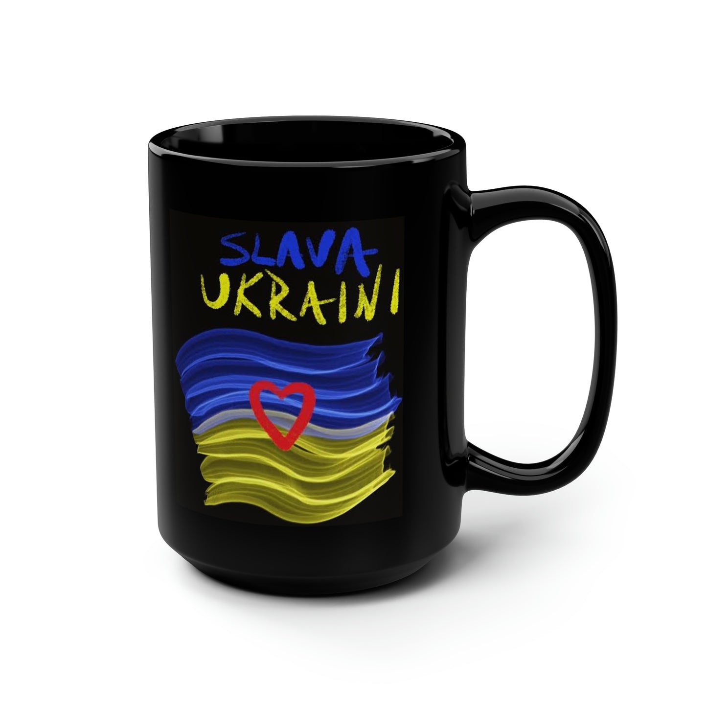 Charity Ukraine- Mug 15oz- Black