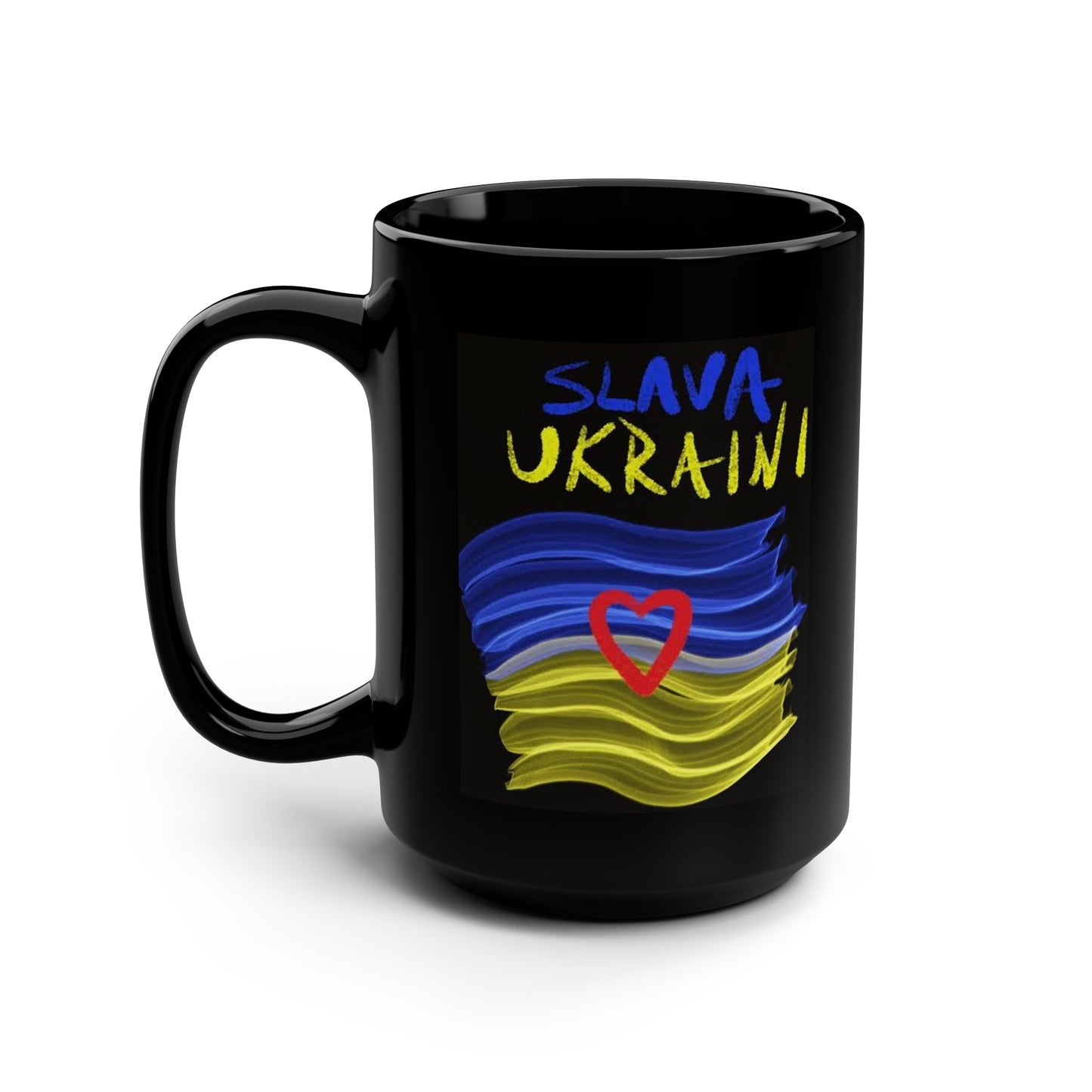 Charity Ukraine- Mug 15oz- Black