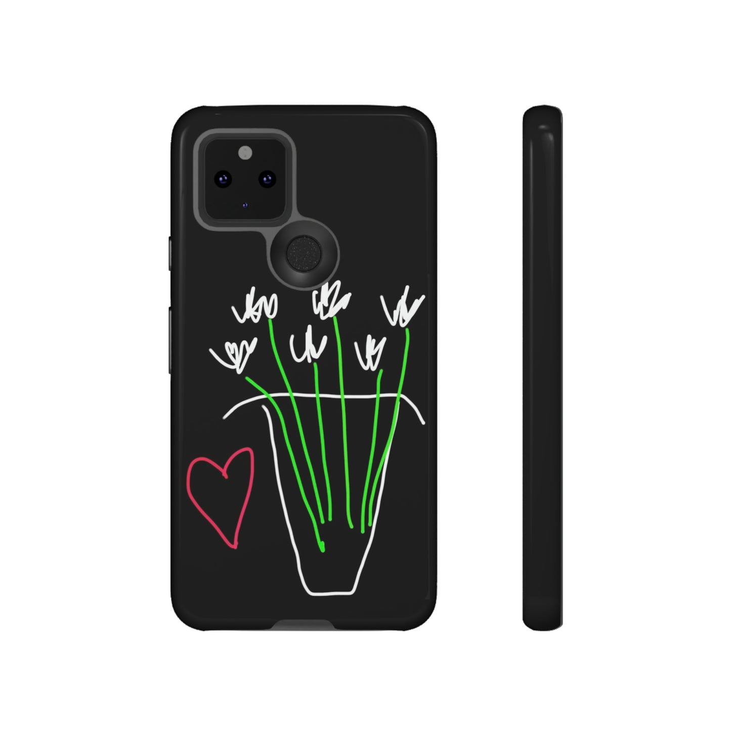 Vase, White Flowers- Tough Cases- 46 Phone Styles