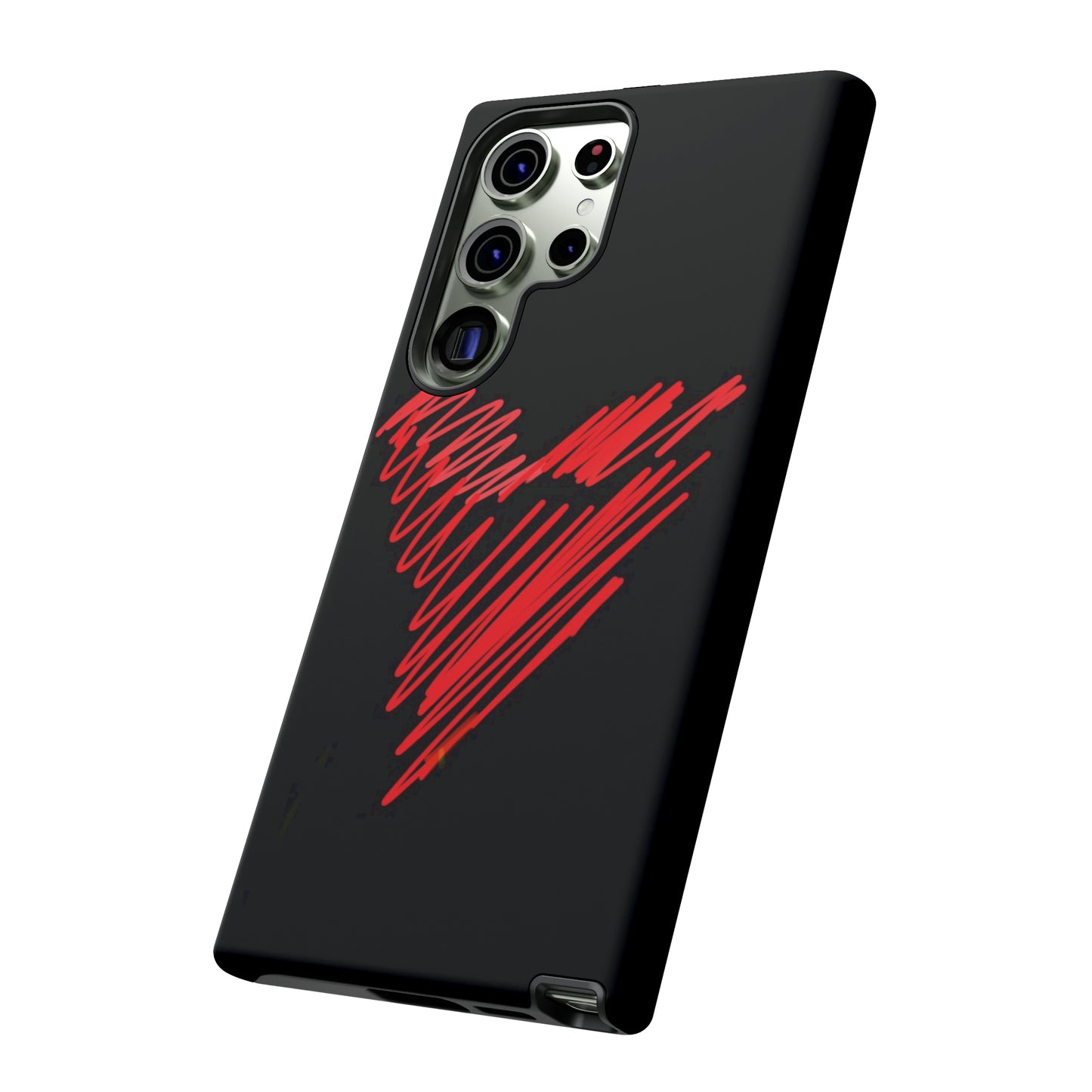 Scribble Heart- Tough Cases- 46 Phone Styles