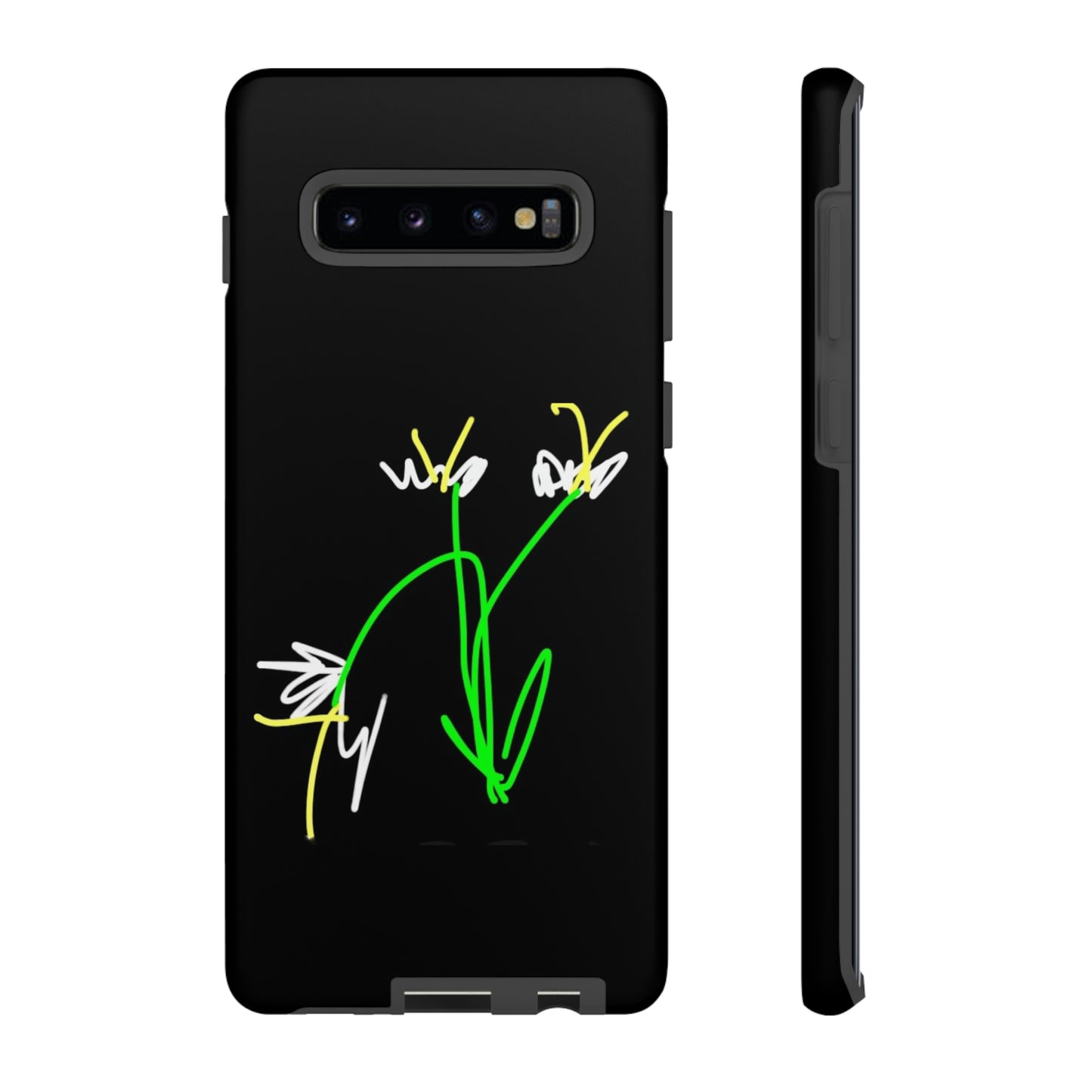 3 White Flowers- Tough Cases- 46 Phone Styles