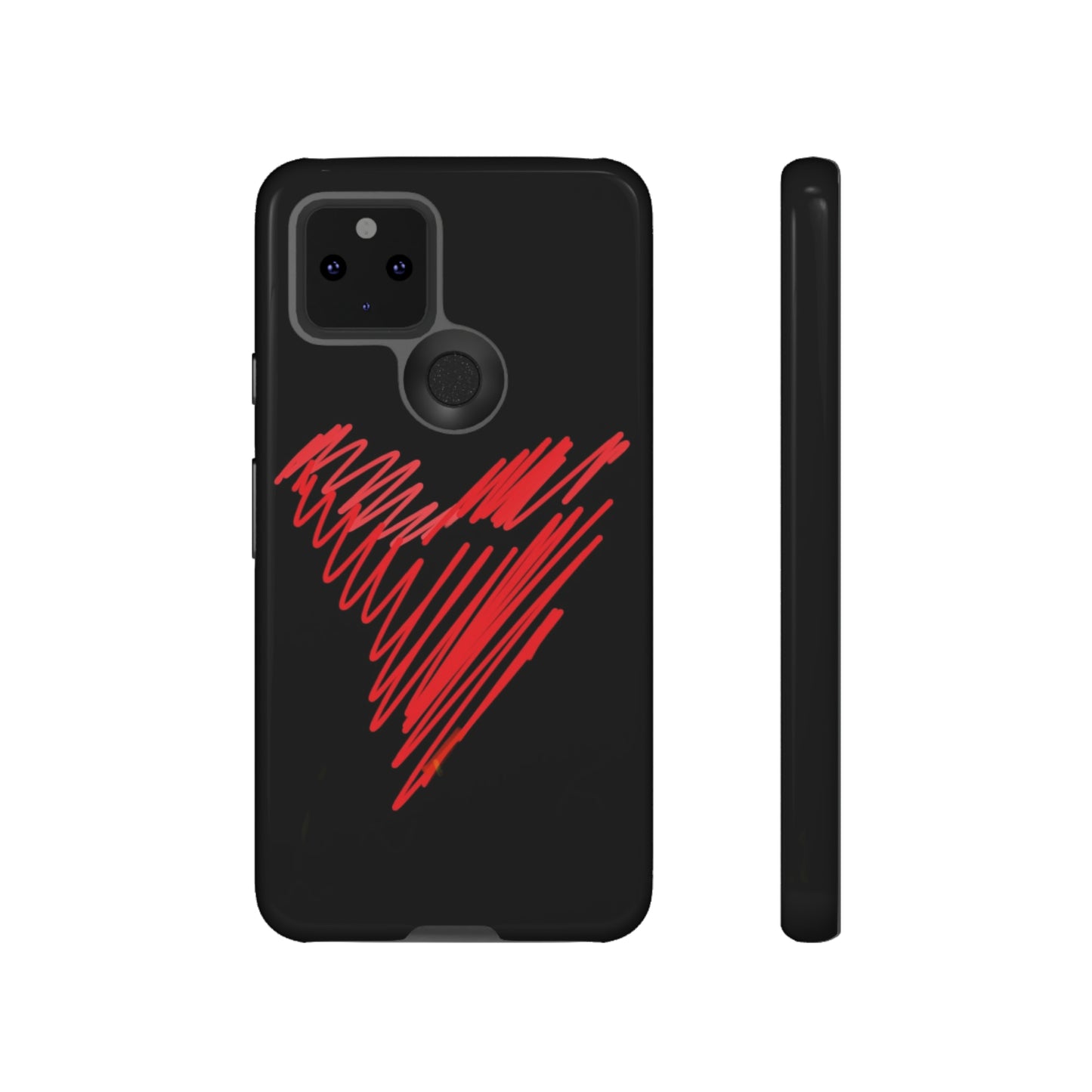 Scribble Heart- Tough Cases- 46 Phone Styles