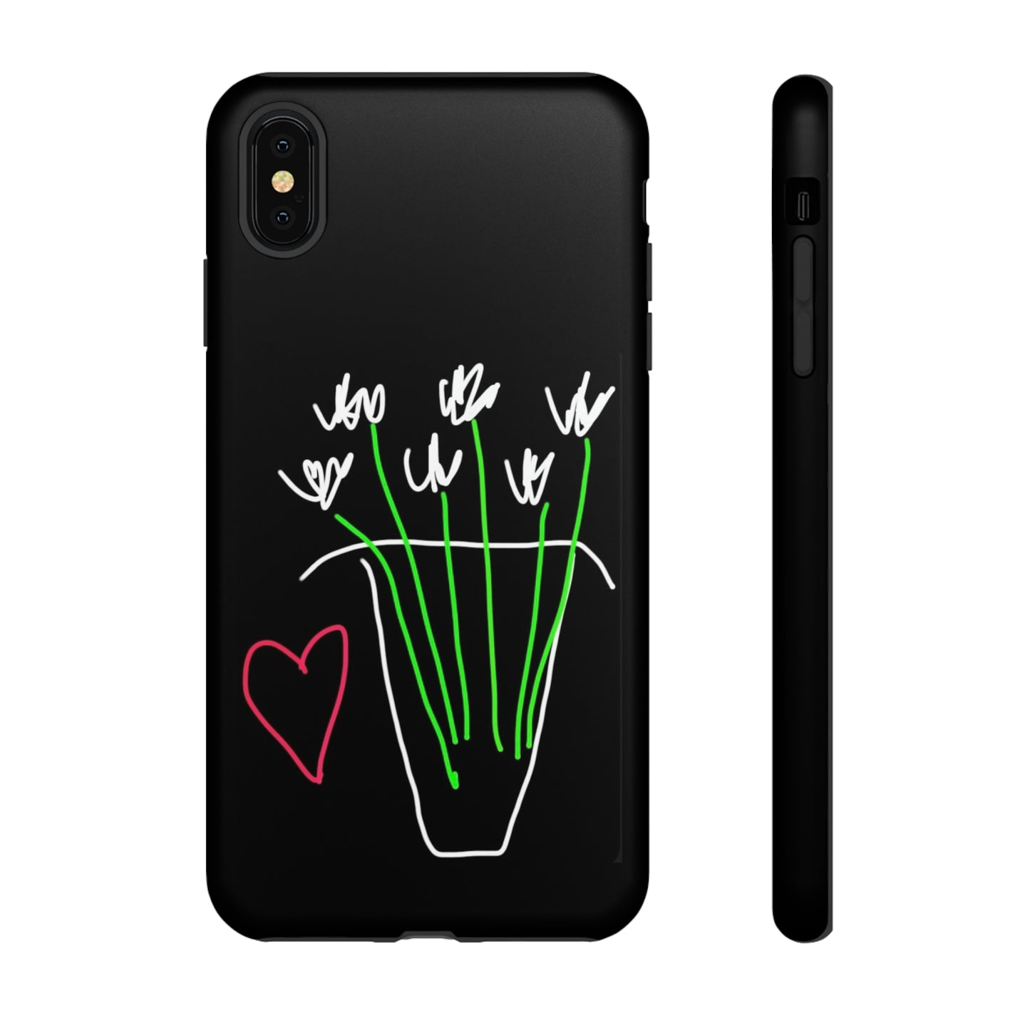 Vase, White Flowers- Tough Cases- 46 Phone Styles