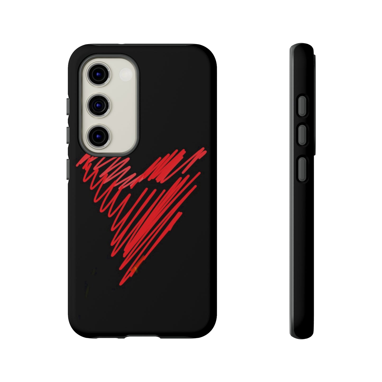 Scribble Heart- Tough Cases- 46 Phone Styles