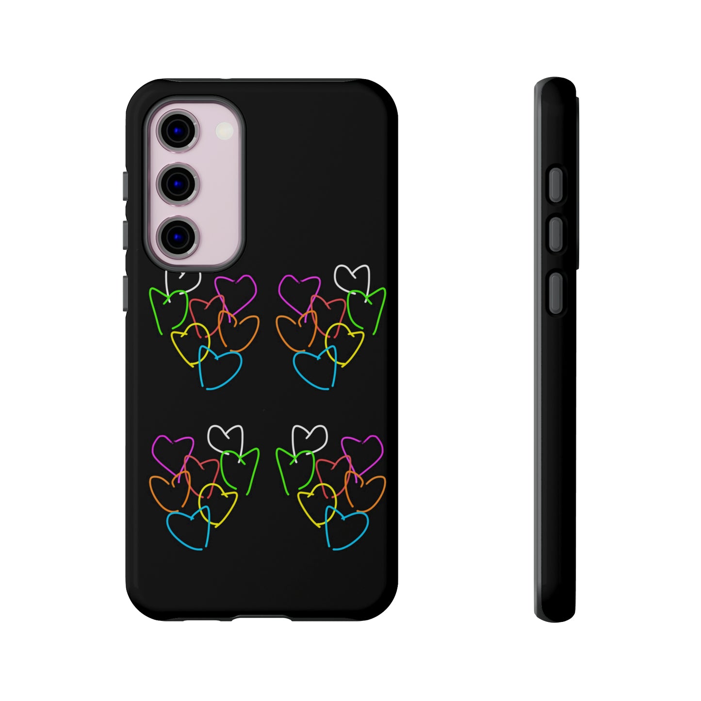 Colorful Hearts- Tough Cases- 46 Phone Styles