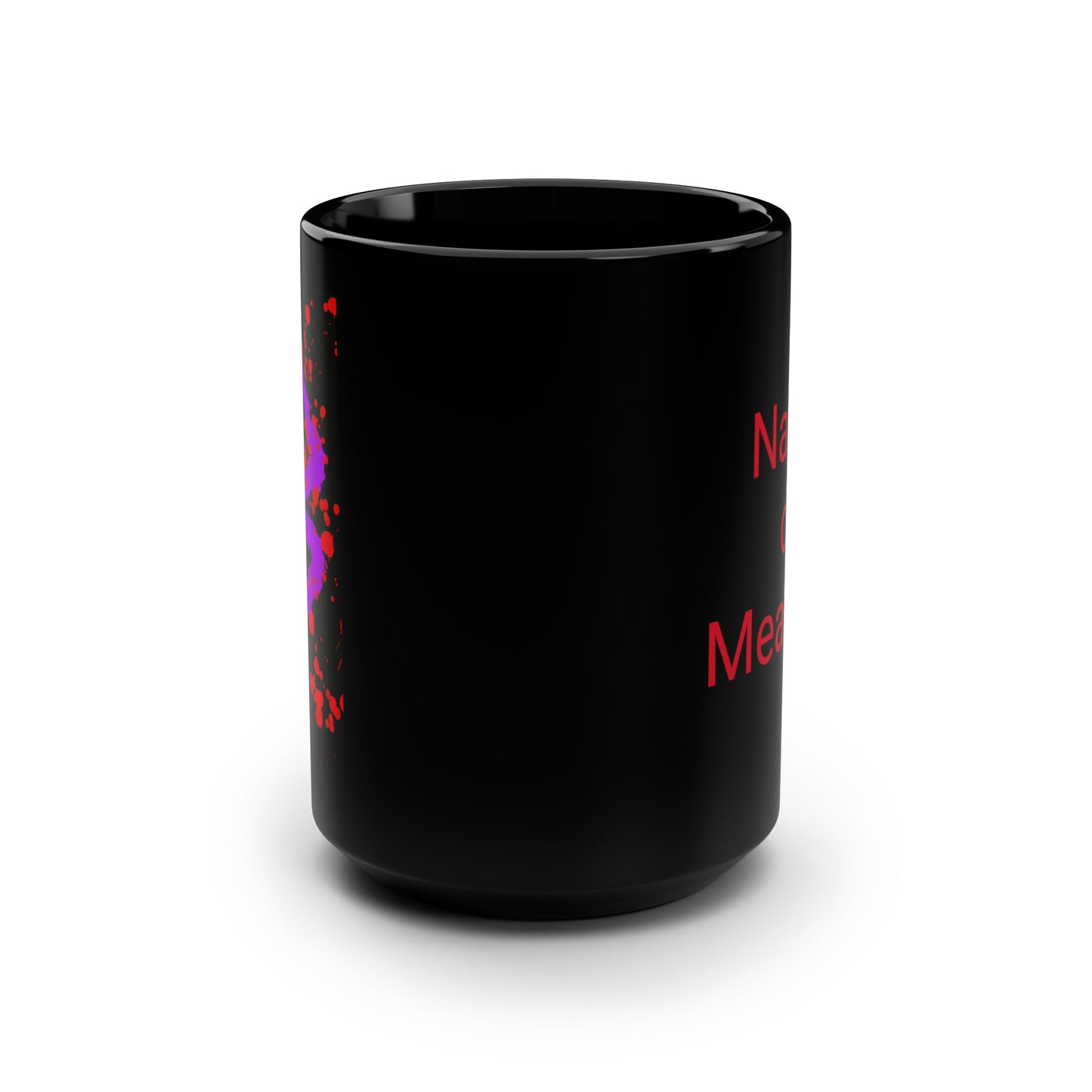 Your Monogram, CUSTOMIZE- Black Mug, 15oz- B