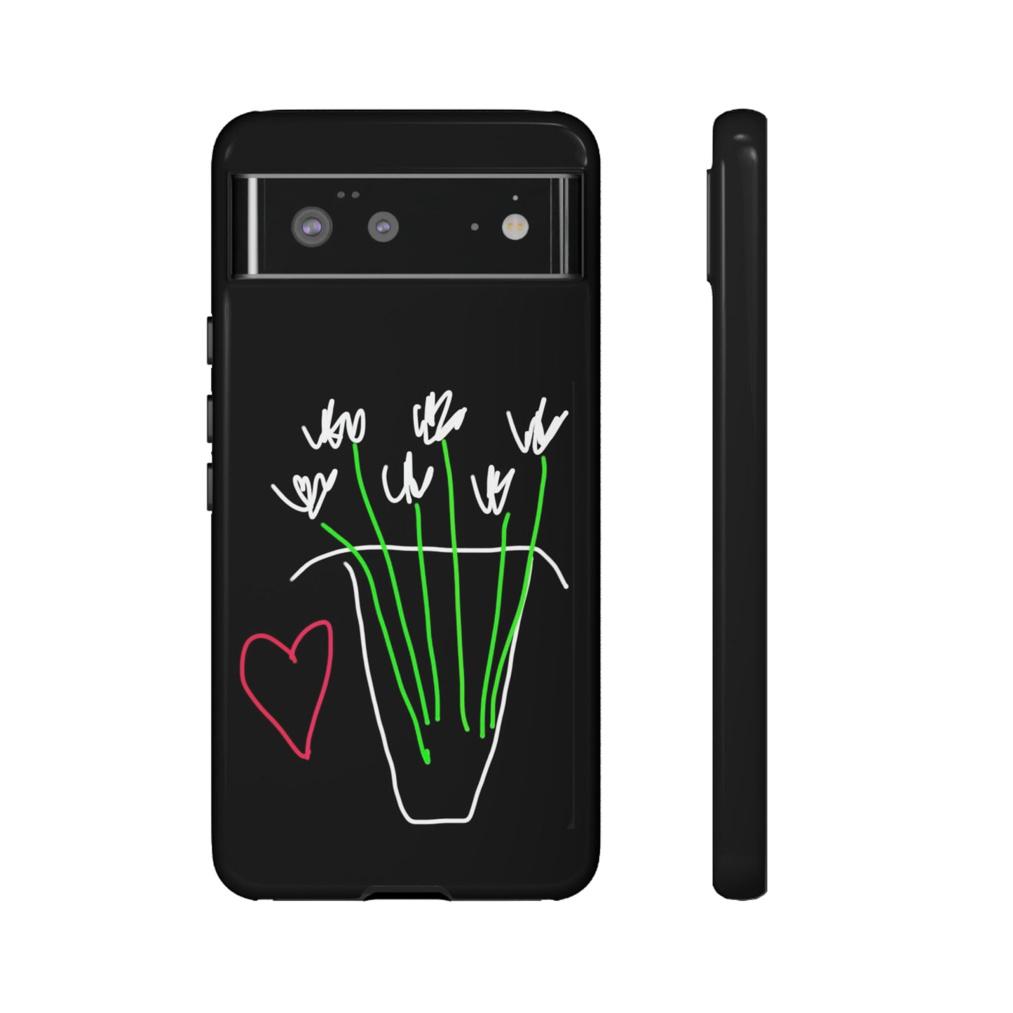 Vase, White Flowers- Tough Cases- 46 Phone Styles