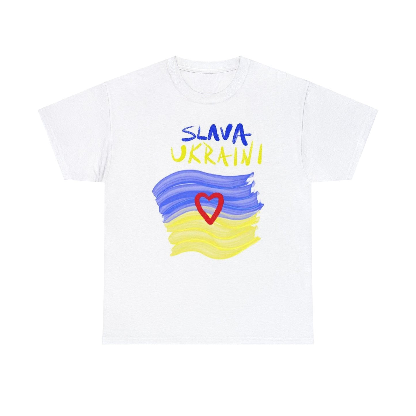 Charity Ukraine- Unisex Heavy Cotton Tee- White