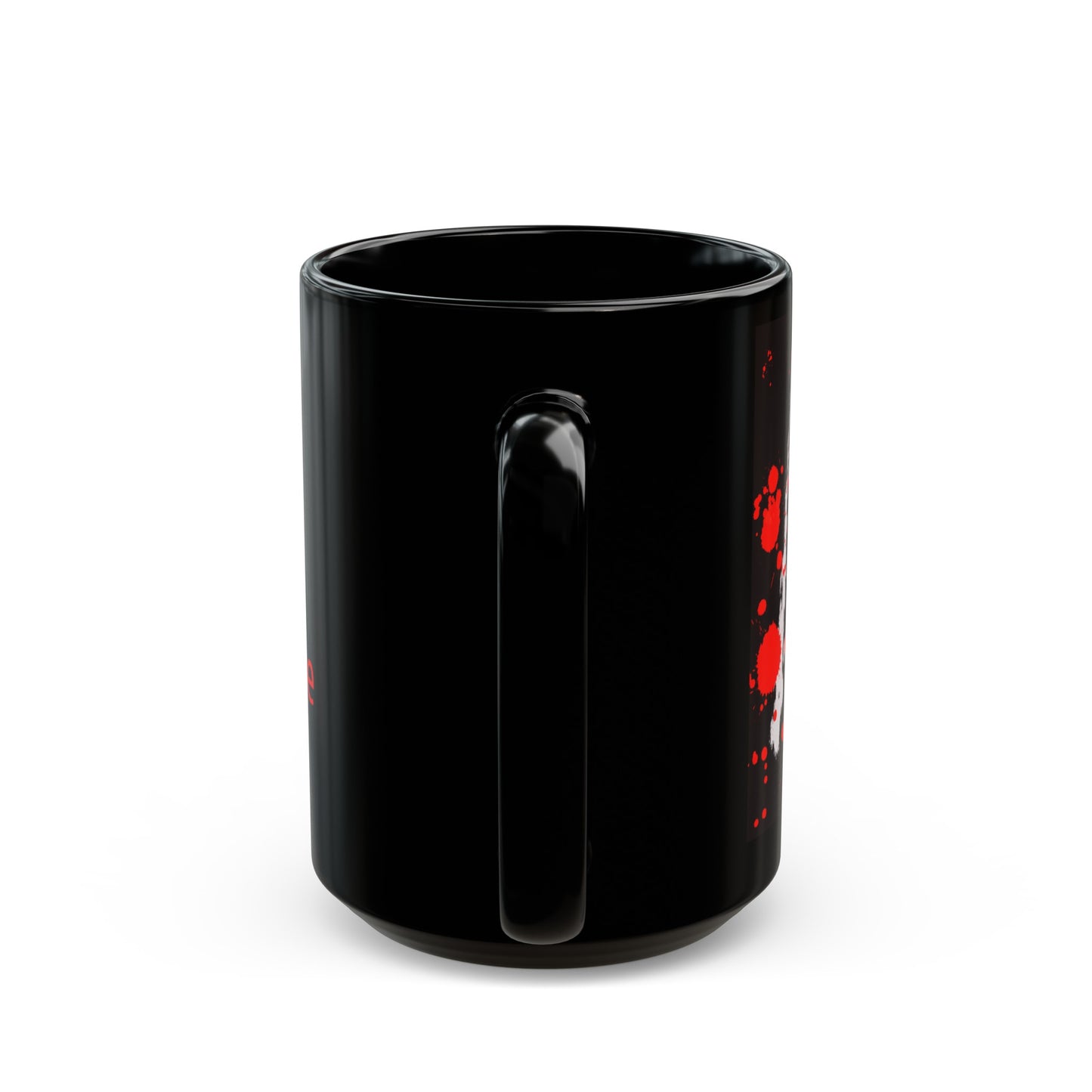 Your Monogram, CUSTOMIZE- Black Mug, 15oz- K