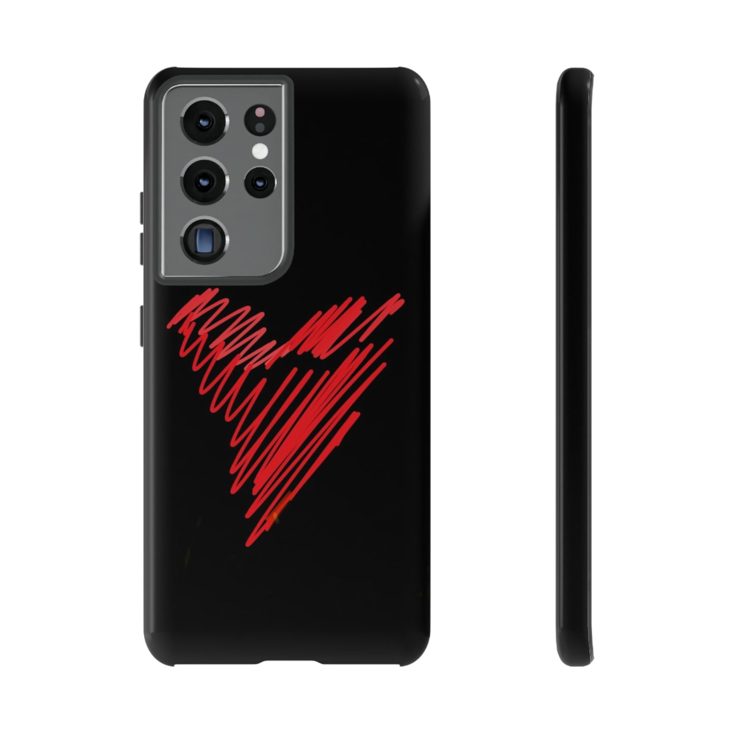 Scribble Heart- Tough Cases- 46 Phone Styles