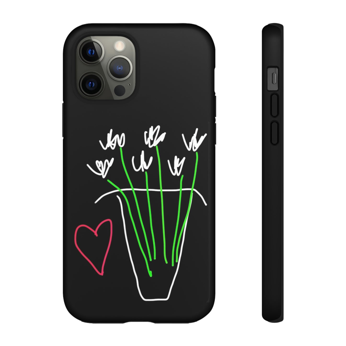 Vase, White Flowers- Tough Cases- 46 Phone Styles