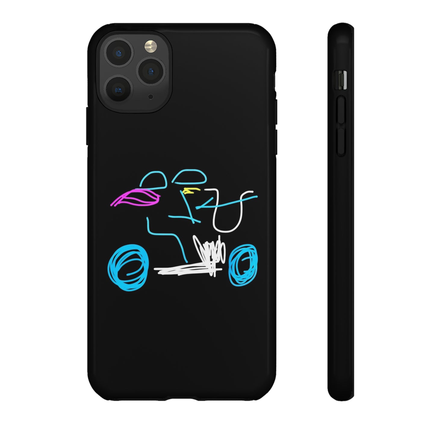 Brunette Biker Babe- Tough Cases- 46 Phone Styles