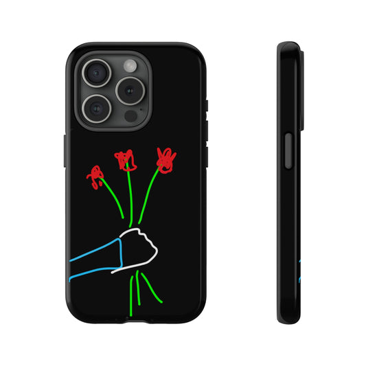 3 Red Flowers- Tough Cases- 46 Phone Styles