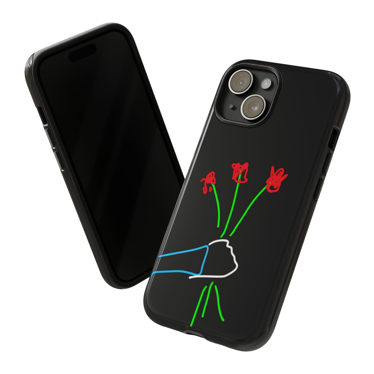 3 Red Flowers- Tough Cases- 46 Phone Styles